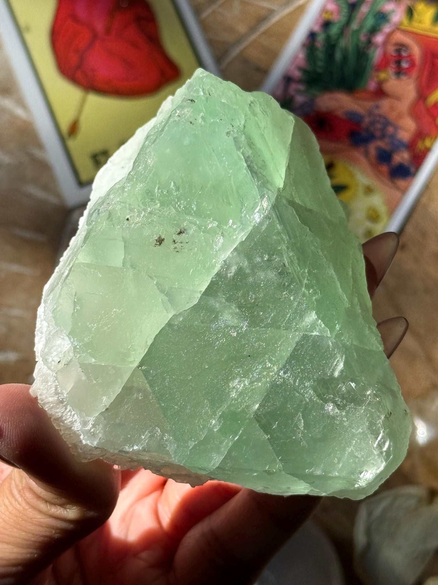 Raw Sugar Fluorite, Sugar Fluorite, Raw Fluorite,  Green Fluorite, Regular Grade