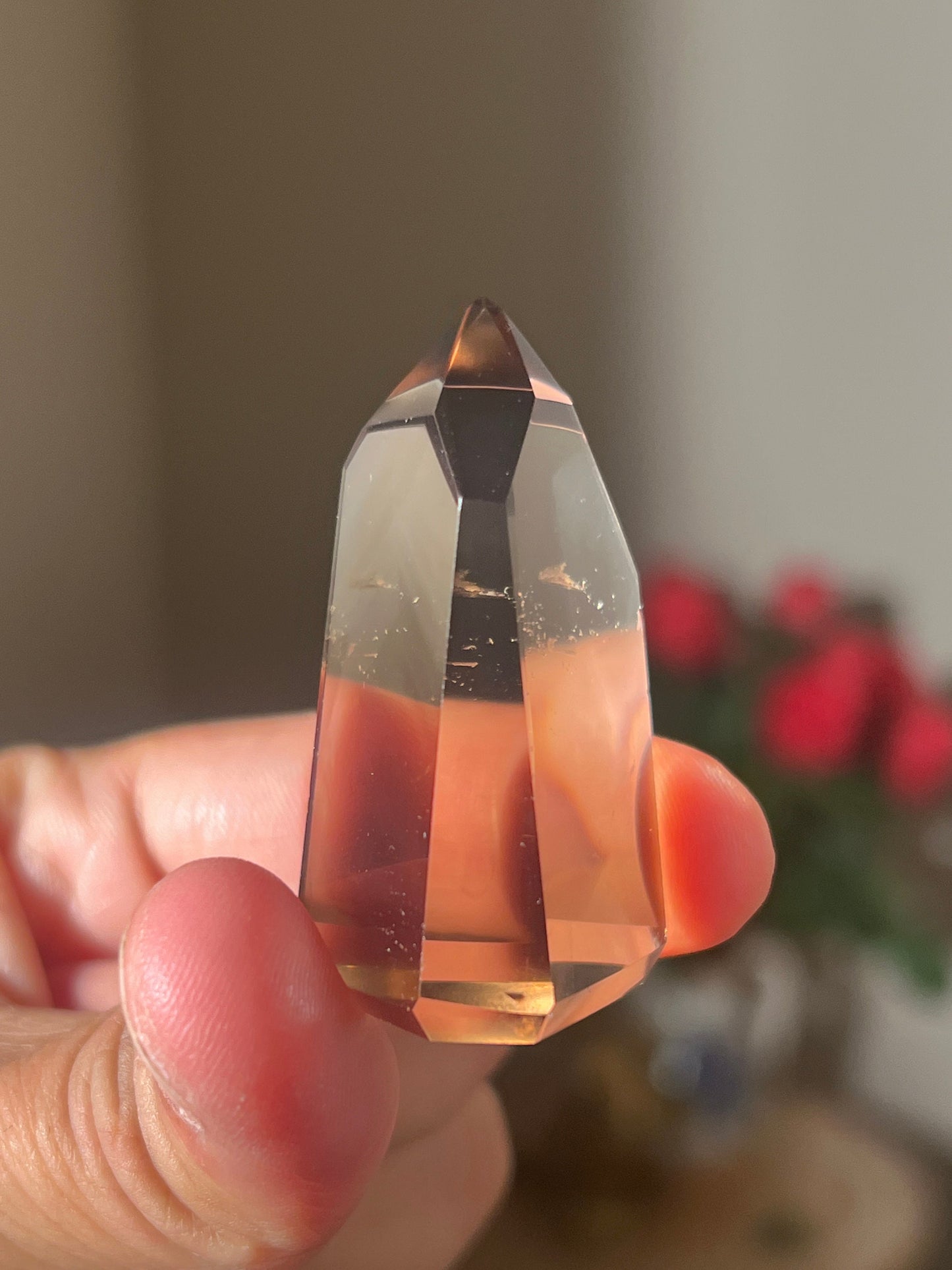 Smoky Citrine, Genuine Smoky Citrine Point From Brazil, Genuine Smoky Citrine, Authentic Citrine, Natural Citrine From Brazil, SMALL