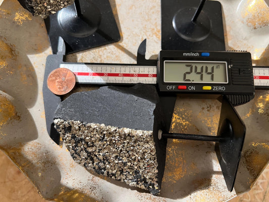 Shungite with Pyrite On Stand, Natural Shungite, Shungite with Pyrite, Raw Shungite, Crystal Gifts, Metaphysical Gifts, Spiritual Decor