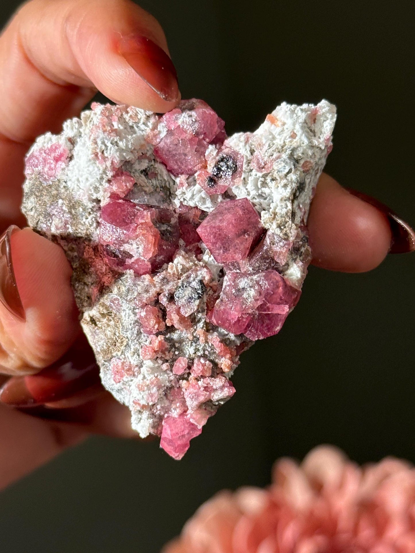 Raspberry Garnet, Grossular Garnet, Raspberry Garnet from Coahuila, Mexico, Raw Mineral Specimen, Garnet, Garnet Raw Stone, Crystal Gifts