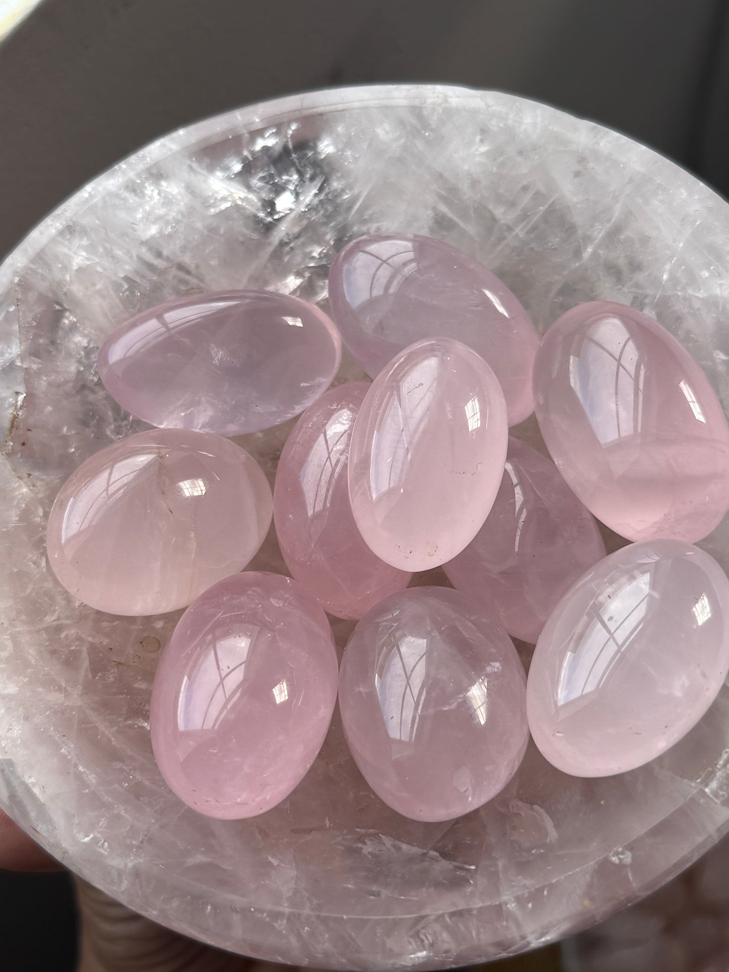 Star Rose Quartz Lingam, Shiva Lingam, Crystal Shiva Lingam, Rose Quartz Tumble