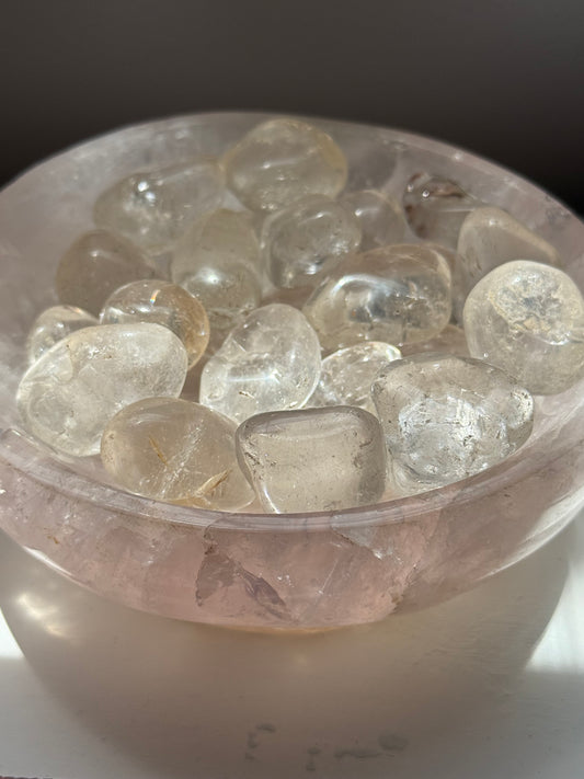 Clear Quartz Tumble, Natural Clear Quartz