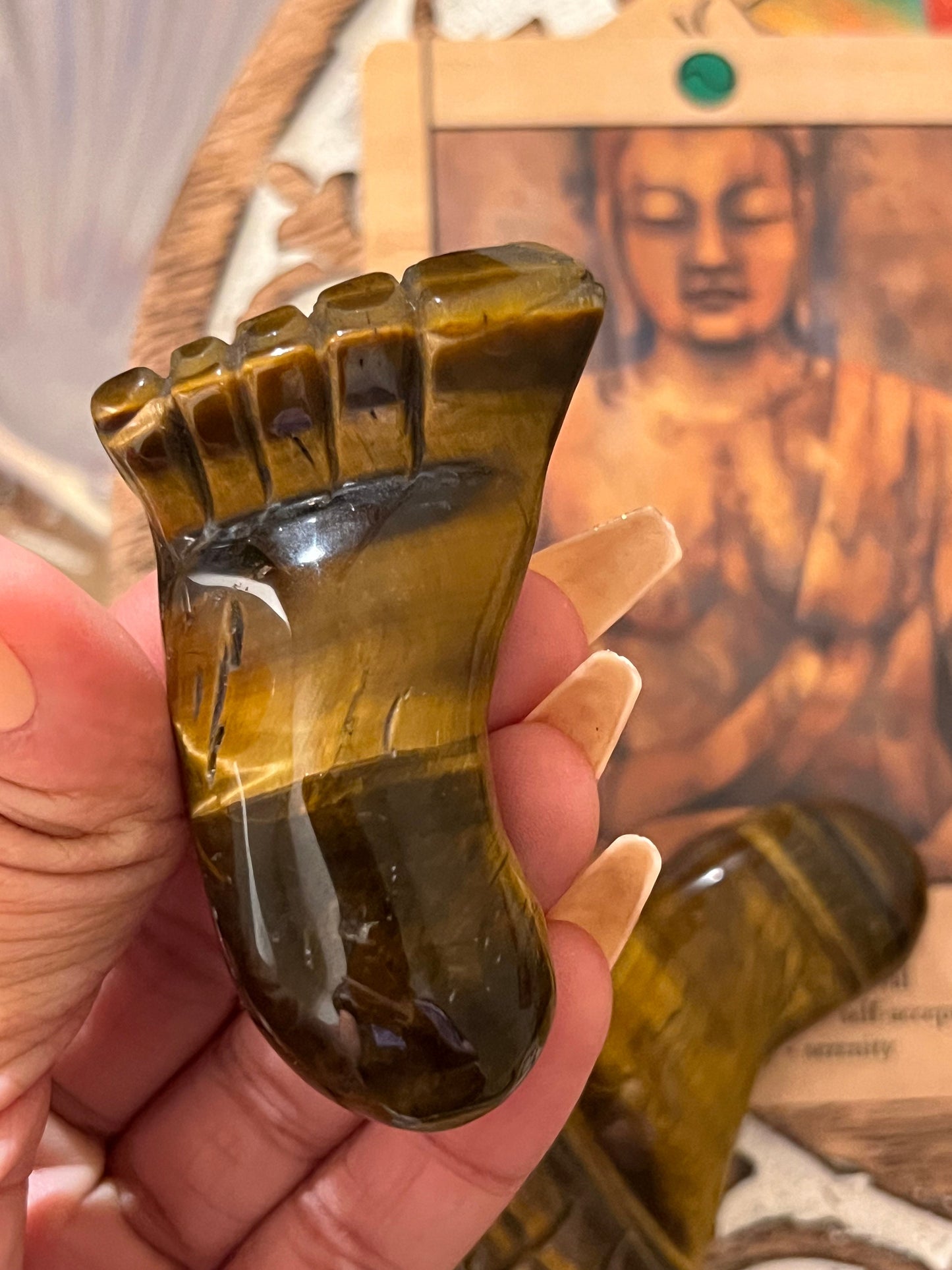 Tiger Eye Foot, Tiger Eye Feet, Tiger Eye Carving, Tiger Eye, Crystal Gifts, Crystal Carvings, Cute Gifts, Feng Shui Decoration,