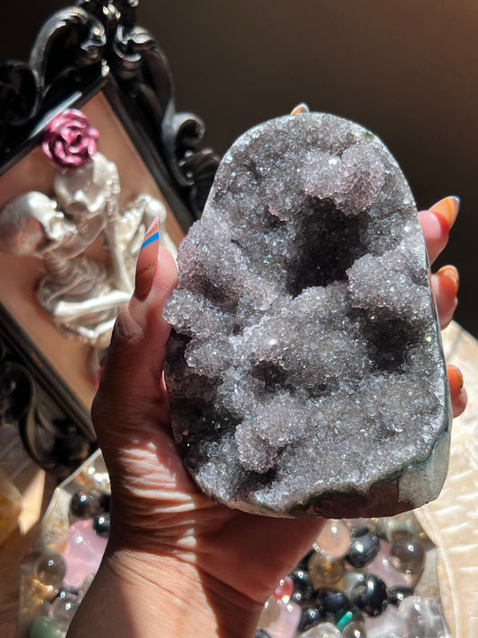 Sugar Druzy Amethyst, Amethyst From Uruguay,  Stalactite Amethyst, Sugar Druzy Amethyst, Cactus Amethyst, Crystals, Crystal Gifts