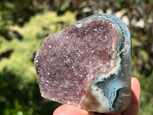 Sugar Druzy Geode, Cut Base Amethyst, Amethyst, Amethyst Geode Cut base, Crystals, Crystal Gift