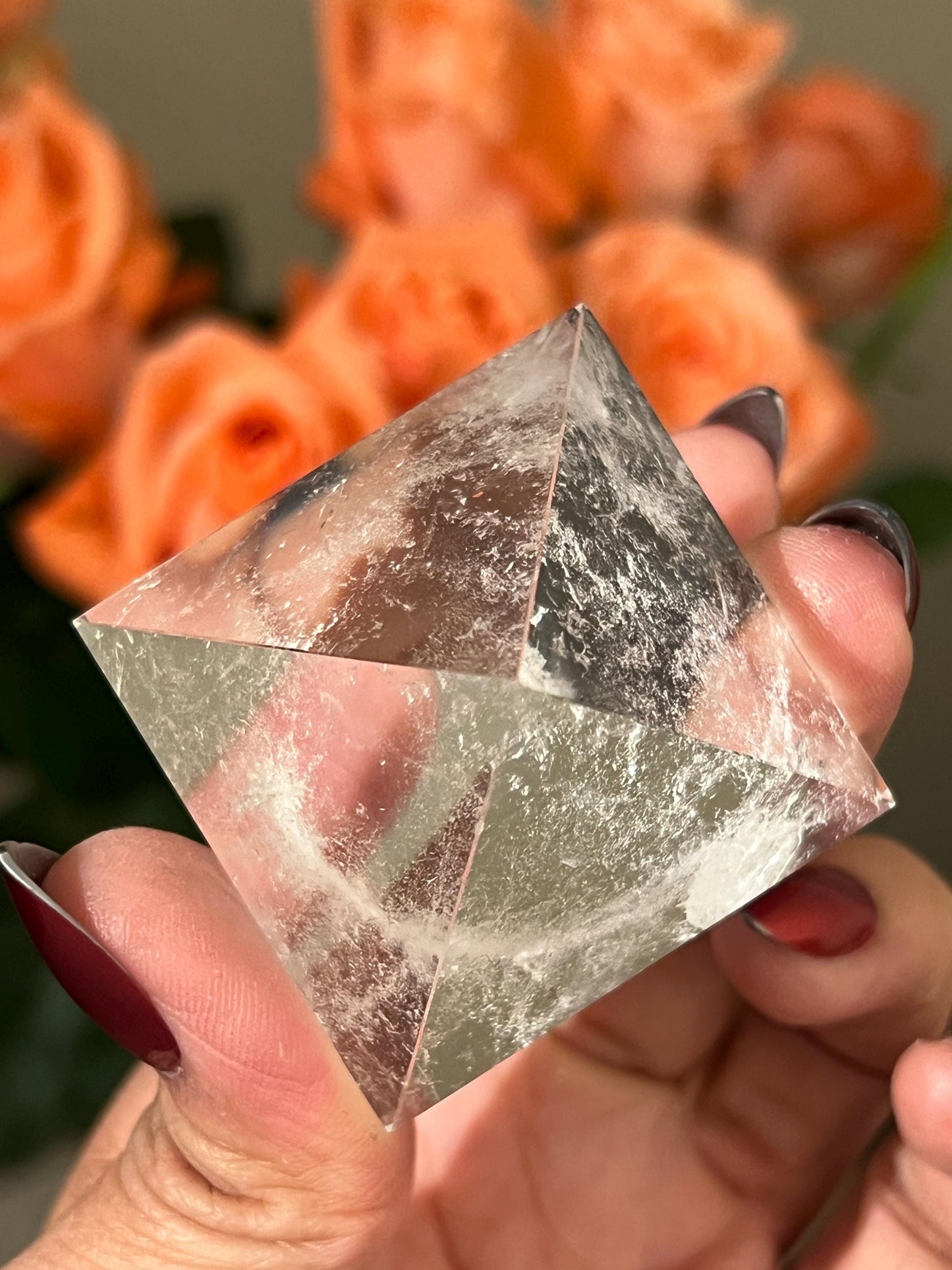 Natural Clear Quartz Pyramid, Clear Quartz Pyramid, Egyptian Pyramid, Crystals Decoration, Crystal Gifts, Quartz Pyramid, Metaphysical Decor