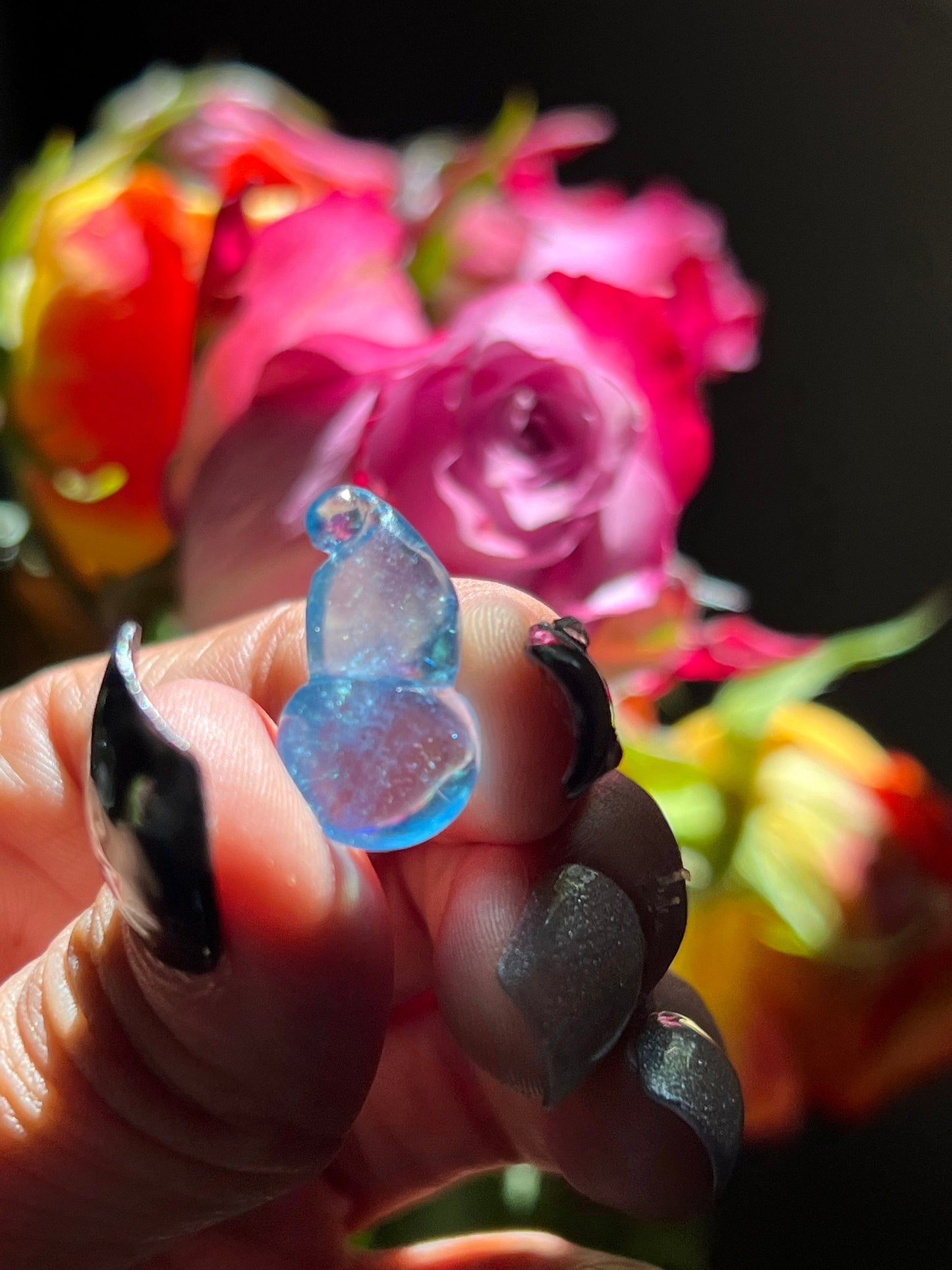 Aquamarine Gourd Carving, Aquamarine, Aquamarine Fruit Carving, Gourd Charm, Aquamarine Stones, Crystal Gifts, Spiritual Gifts,