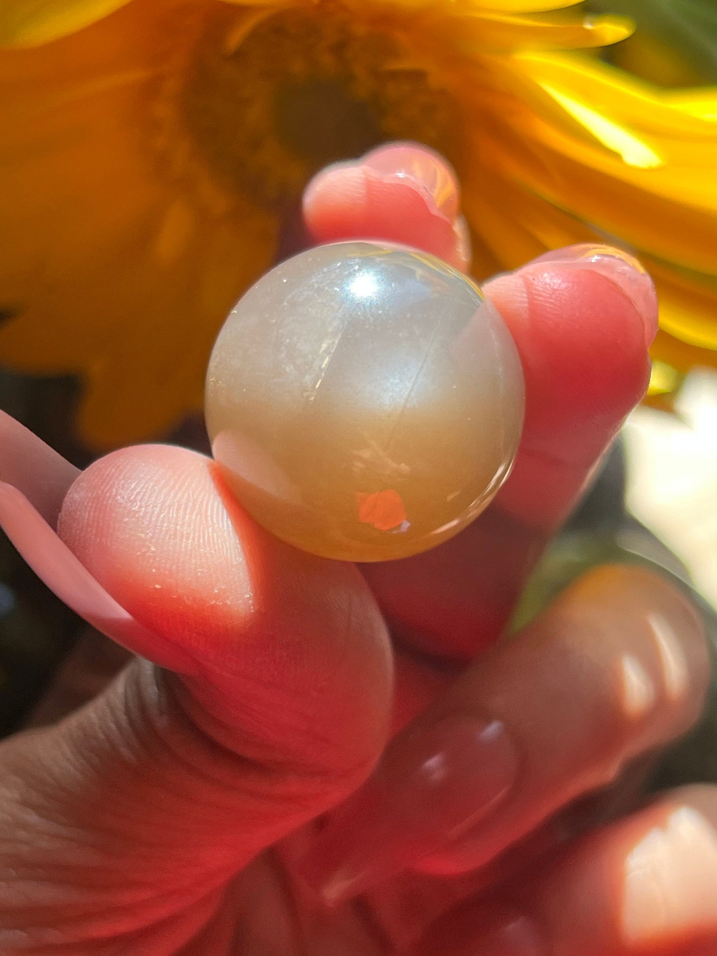 Sunstone Mini Sphere With Crown Holder, Translucent  Peach Moonstone, Sunstone, Flashy Black Moonstone, Gemmy high quality moonstone, MINI