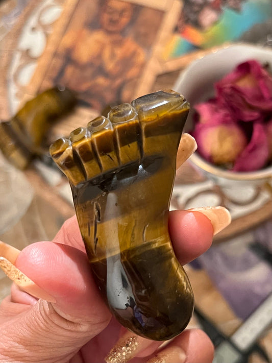 Tiger Eye Foot, Tiger Eye Feet, Tiger Eye Carving, Tiger Eye, Crystal Gifts, Crystal Carvings, Cute Gifts, Feng Shui Decoration,