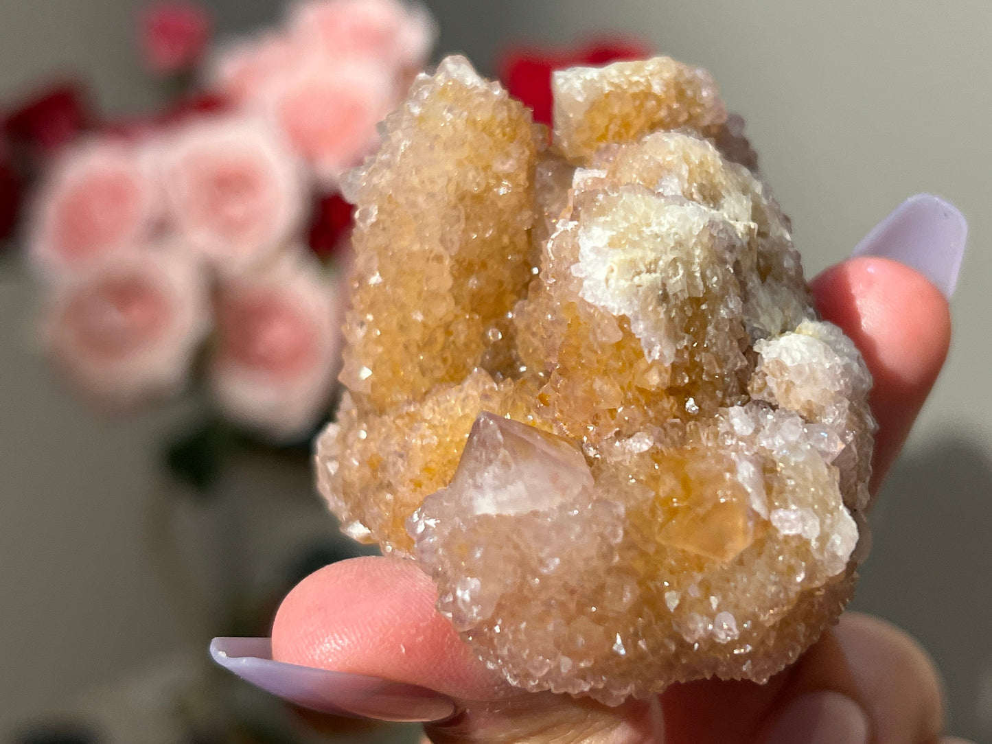 Spirit Quartz, Cactus Quartz Crystal, Amethyst Cluster, Pink Amethyst, Crystal Raw Specimen, Raw Crystal Specimens, Crystal Gifts,