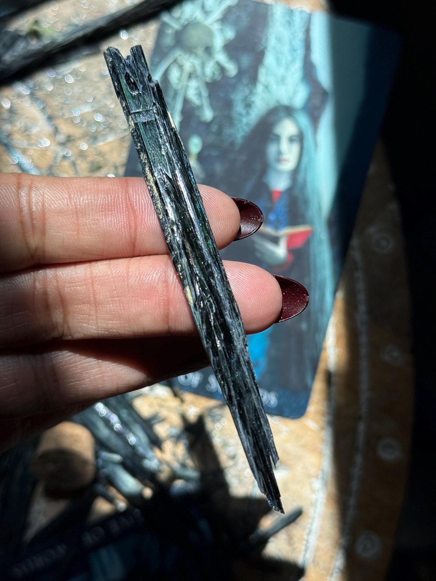 Vivianite, Raw Vivianite Specimen, Collectible minerals, Vivianite Crystals, Raw Specimen, Fossils, Blue Vivianite,