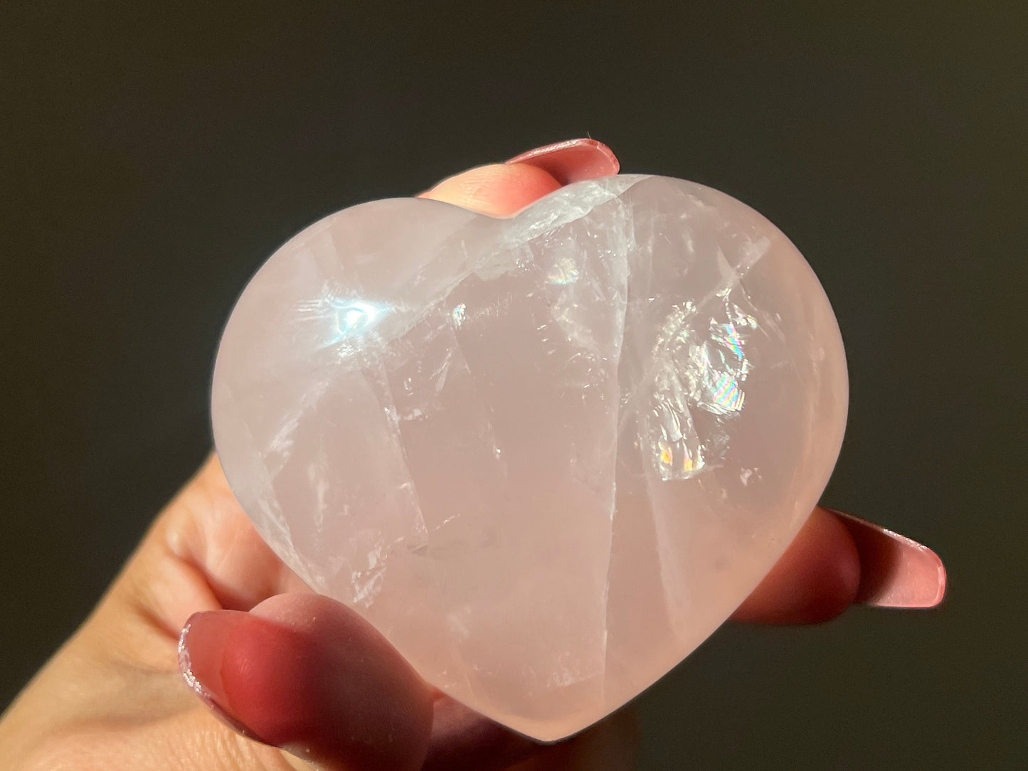 Lovely Rose Quartz Heart, Rose Quartz, Authentic Rose Quartz, Gift for her, Crystals For Love, Heart Chakra Healing Crystal