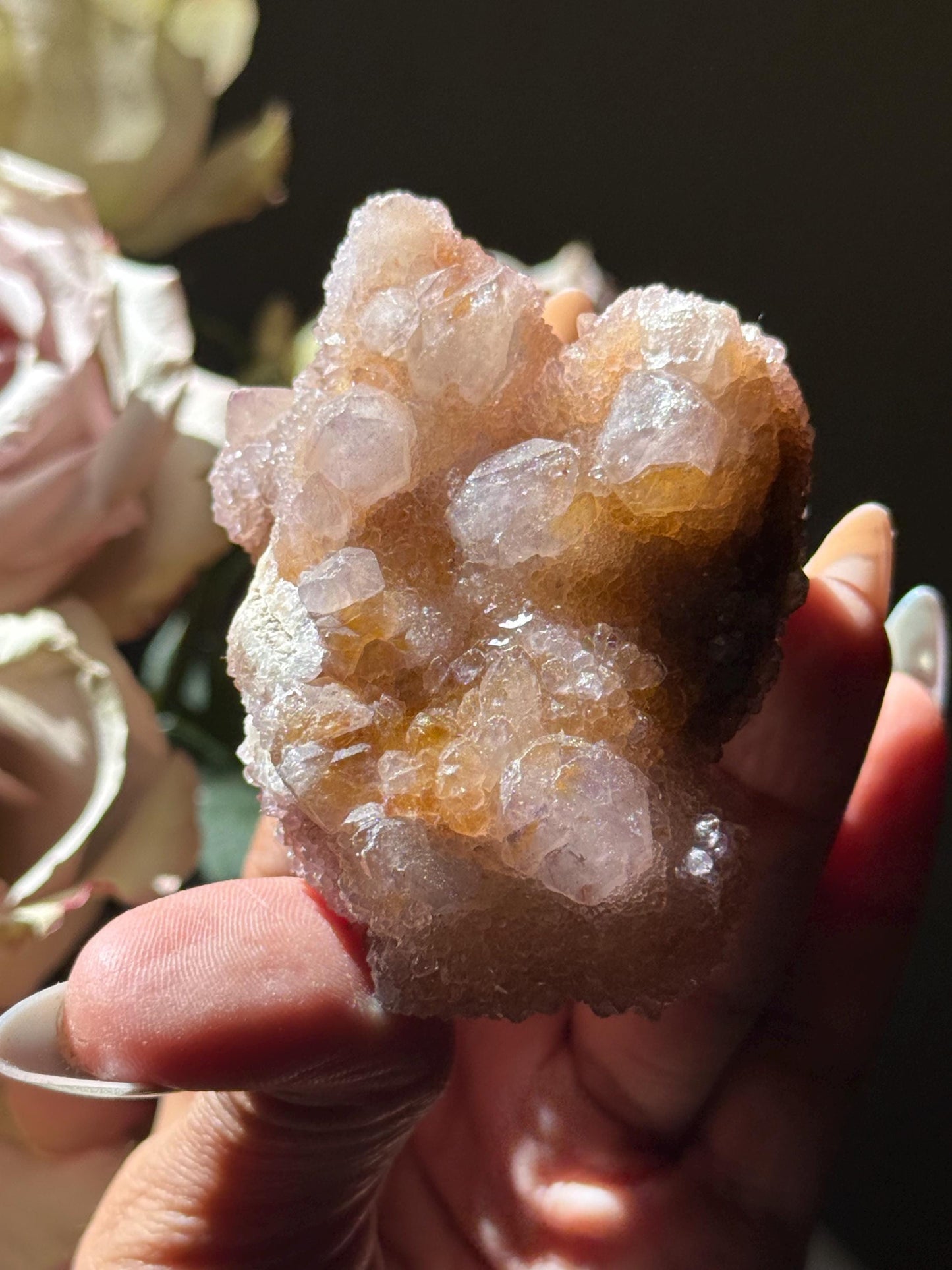 Spirit Quartz, Cactus Quartz Crystal, Amethyst Cluster, Pink Amethyst, Crystal Raw Specimen, Raw Crystal Specimens, Crystal Gifts,