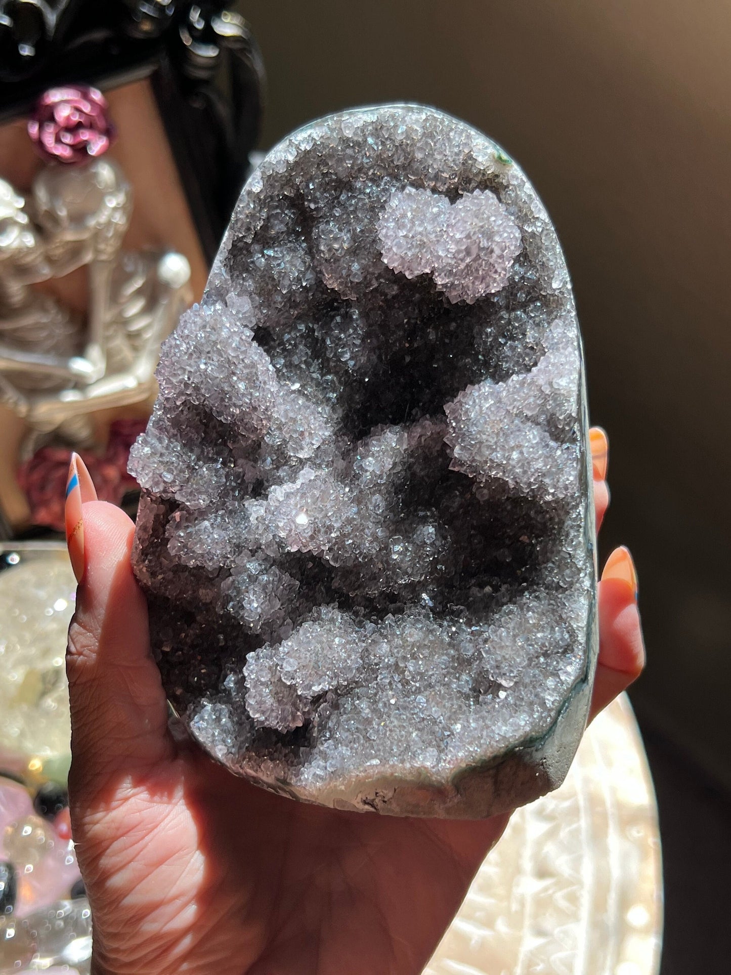 Sugar Druzy Amethyst, Amethyst From Uruguay,  Stalactite Amethyst, Sugar Druzy Amethyst, Cactus Amethyst, Crystals, Crystal Gifts