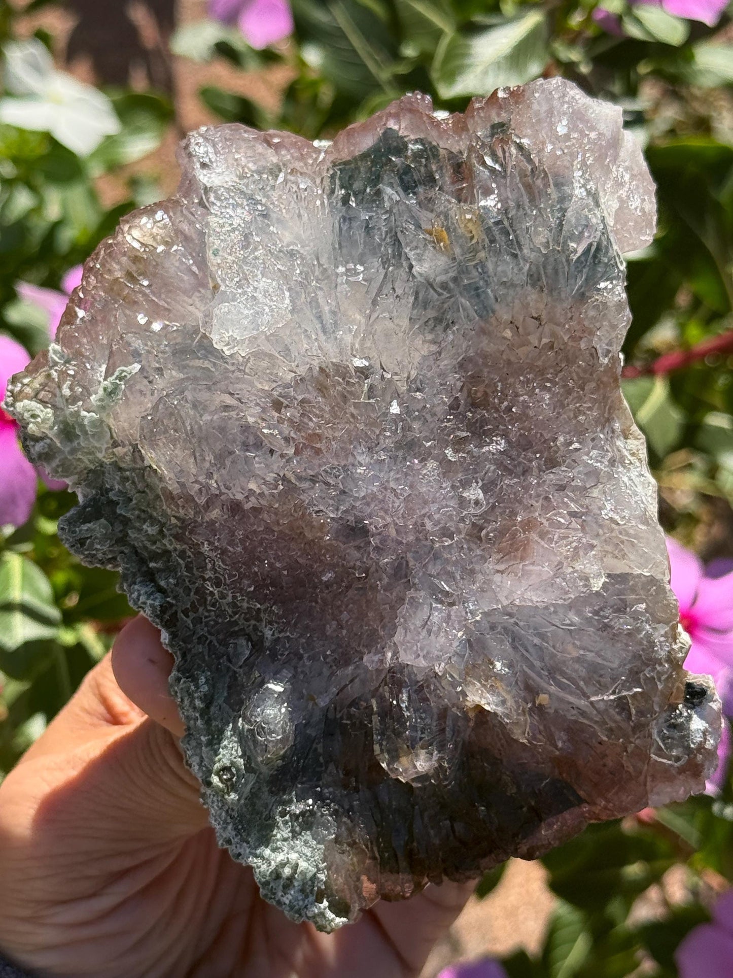Flower Amethyst Zeolight, Amethyst Geode Cluster, Natural Raw Ameythst, Amethyst Flower, Zeolight Raw Crystal Mineral, Crystal Gifts, Fossil