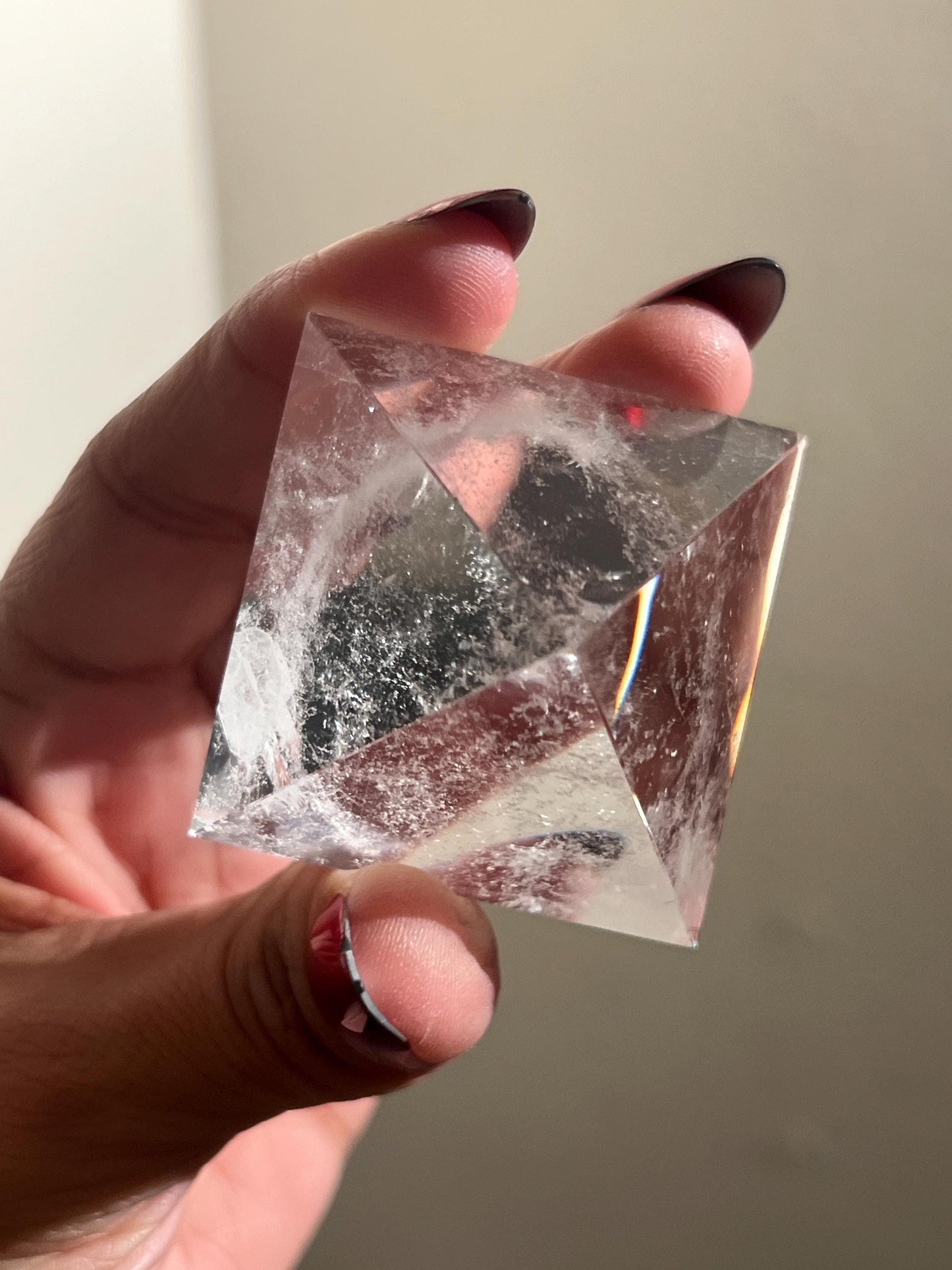 Natural Clear Quartz Pyramid, Clear Quartz Pyramid, Egyptian Pyramid, Crystals Decoration, Crystal Gifts, Quartz Pyramid, Metaphysical Decor