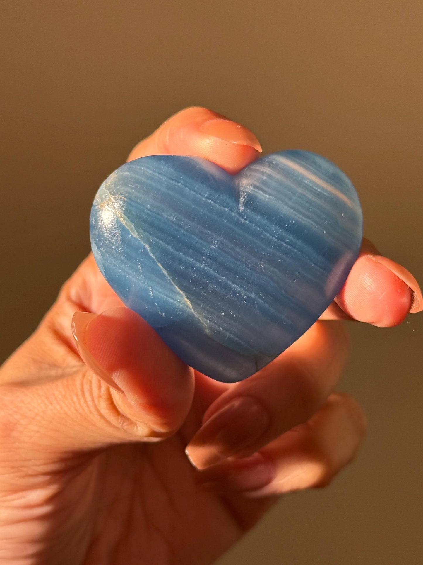Blue Onyx Heart, BLUE ONYX, Lemurian Aquatine Heart, Crystal Gifts, Metaphysical Gifts, Valentines day Gift, Crystal Hearts, MINI