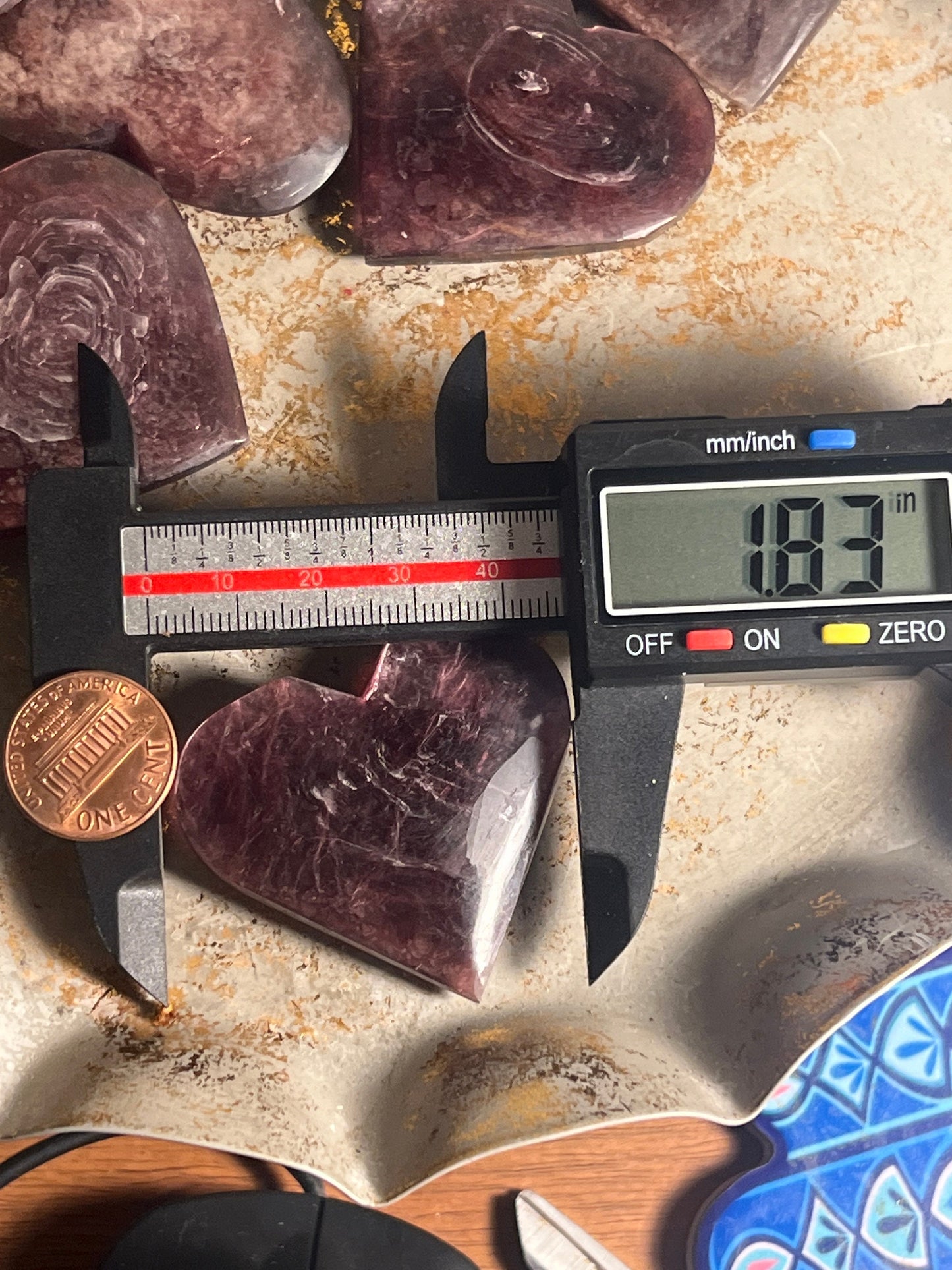 Flashy Purple Mica Heart, Lepidolite Heart, Crystal hearts, Gem Lepidolite, Mica Palm stone, Crystal Jewelry, Crystal Gifts, Small