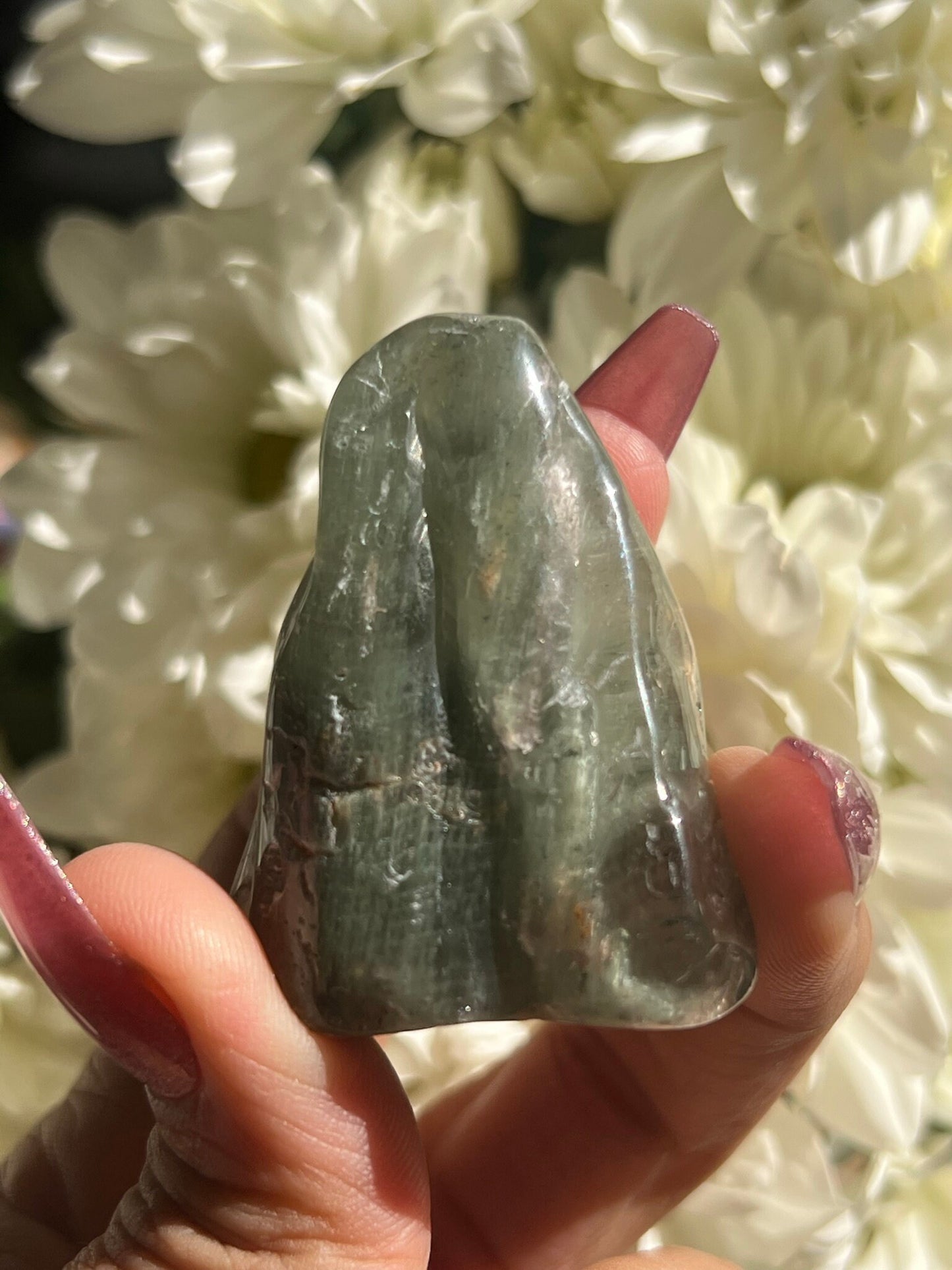 Garden Quartz Tumble Stone, Lodolite Quartz free form, Garden Quartz High Grade Tumble stone