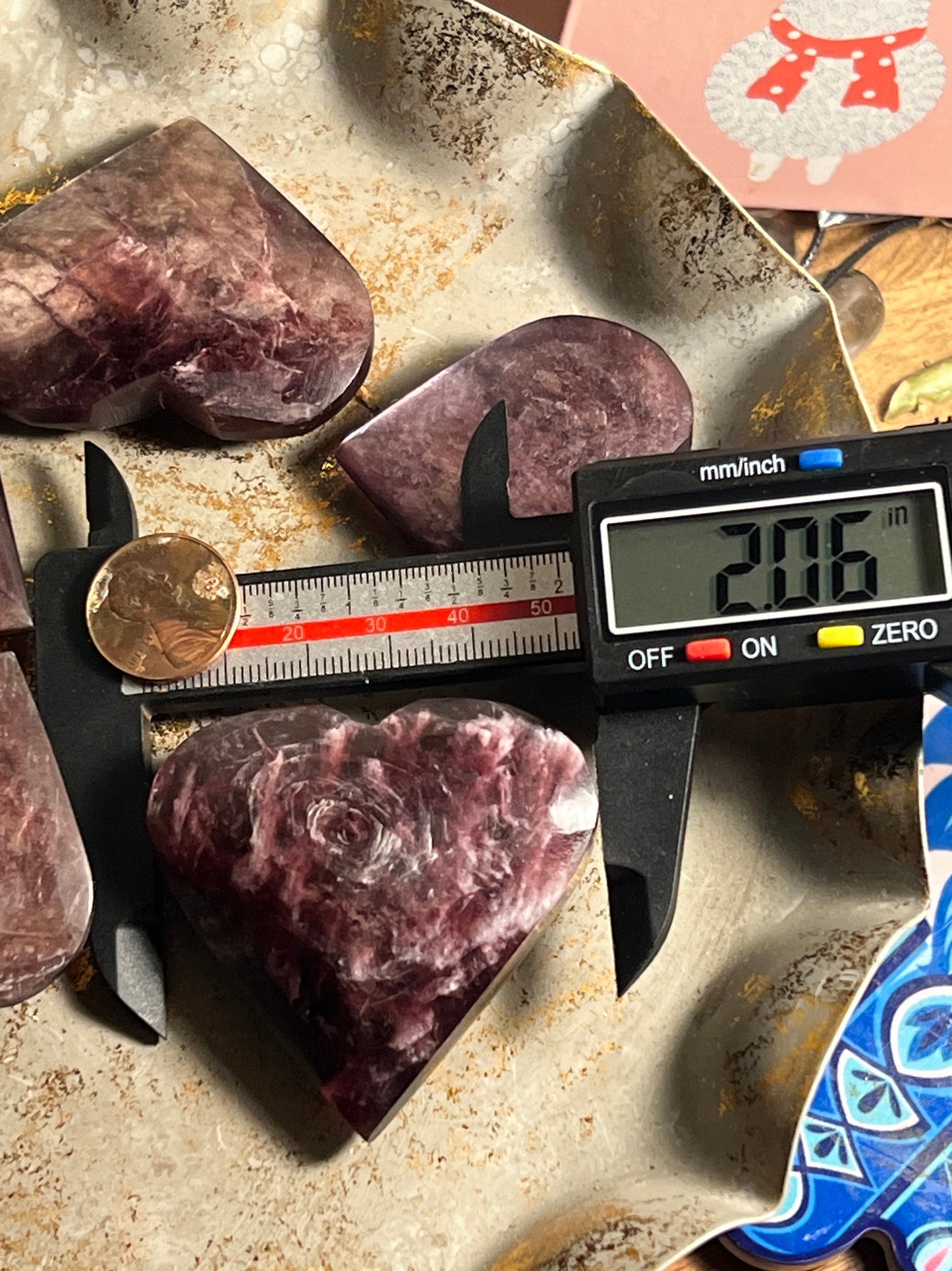Flashy Purple Mica Heart, Lepidolite Heart, Crystal hearts, Gem Lepidolite, Mica Palm stone, Crystal Jewelry, Crystal Gifts, Small
