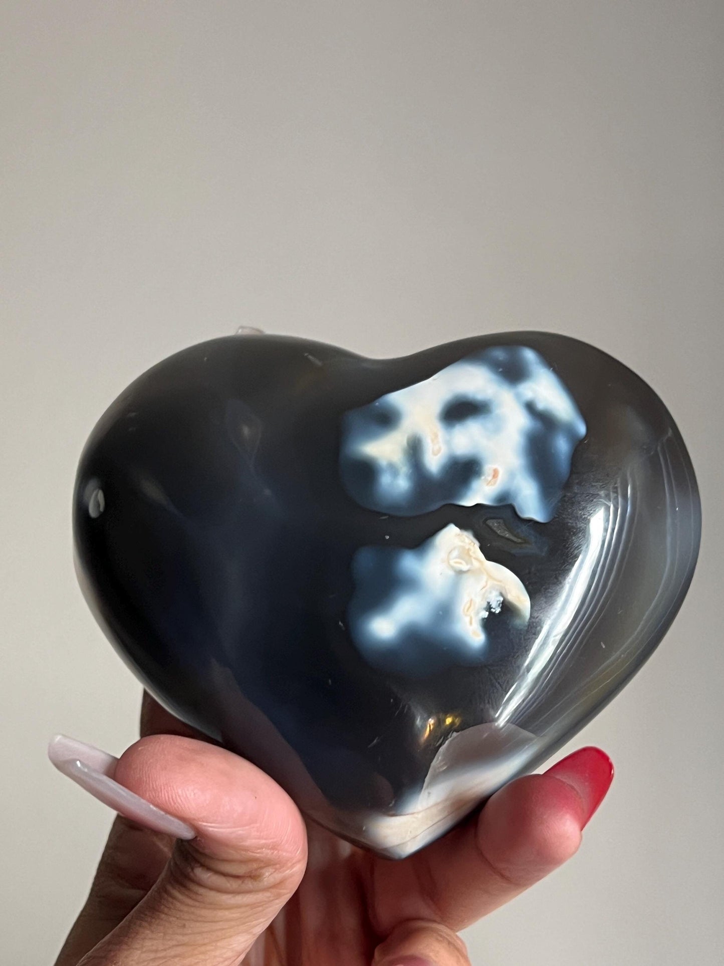Orca Agate Heart, Orca Agate, Healing Crystals, Crystal Hearts, Crystals for Grieving, Crystal Gifts,