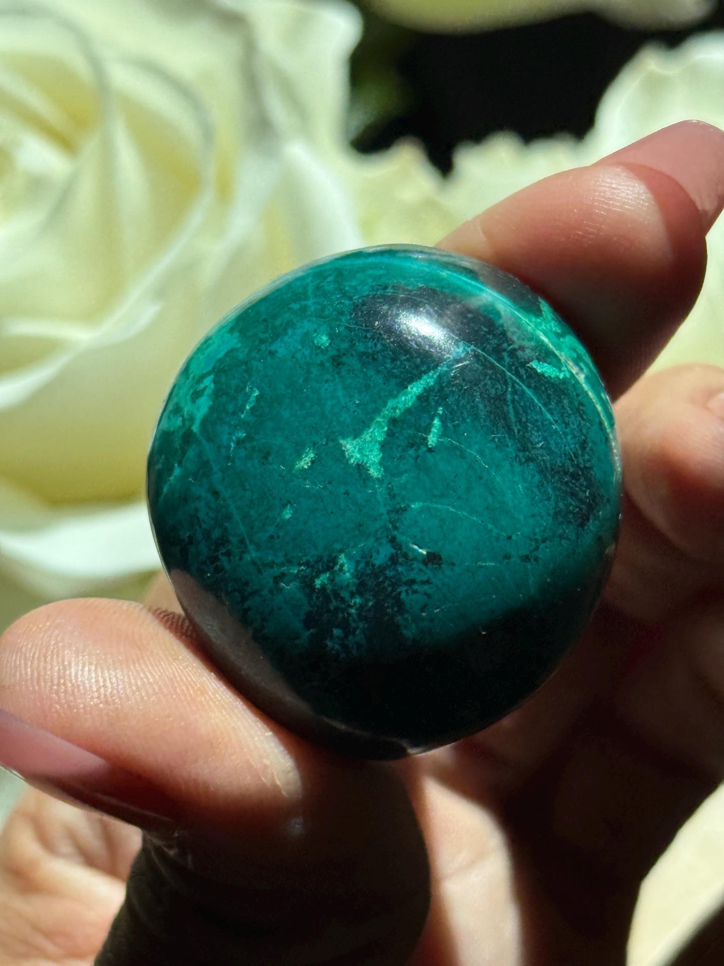 Chrysocolla tumble, Polished Chrysocolla, Natural Chrysocolla, Malachite Chrysocolla Tumble, Crystal Gifts, Tumble Crystals, SMALL