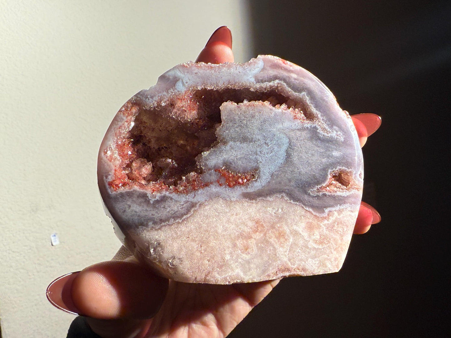 Pink Amethyst Free Form, Red Amethyst Quartz, Pink and Red Amethyst, Flower Agate Amethyst, Home decoration, Crystal Gifts,