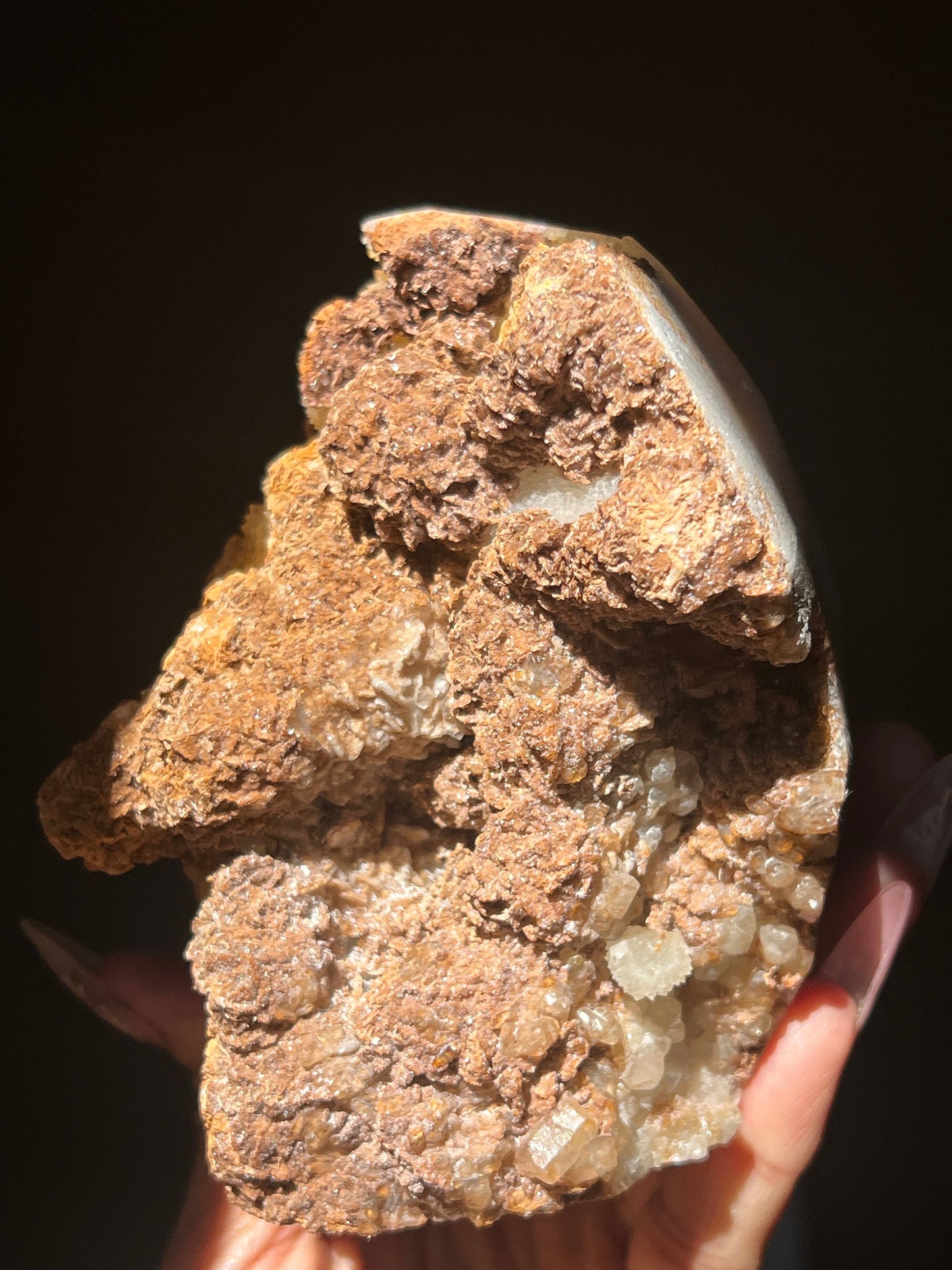 Druzy Caribbean Calcite Skull, Blue Aragonite Skull -Metaphysical gifts