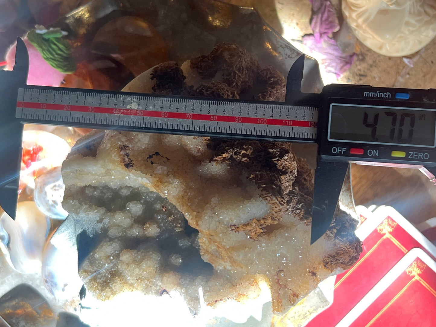 Druzy Caribbean Calcite Skull, Blue Aragonite Skull -Metaphysical gifts