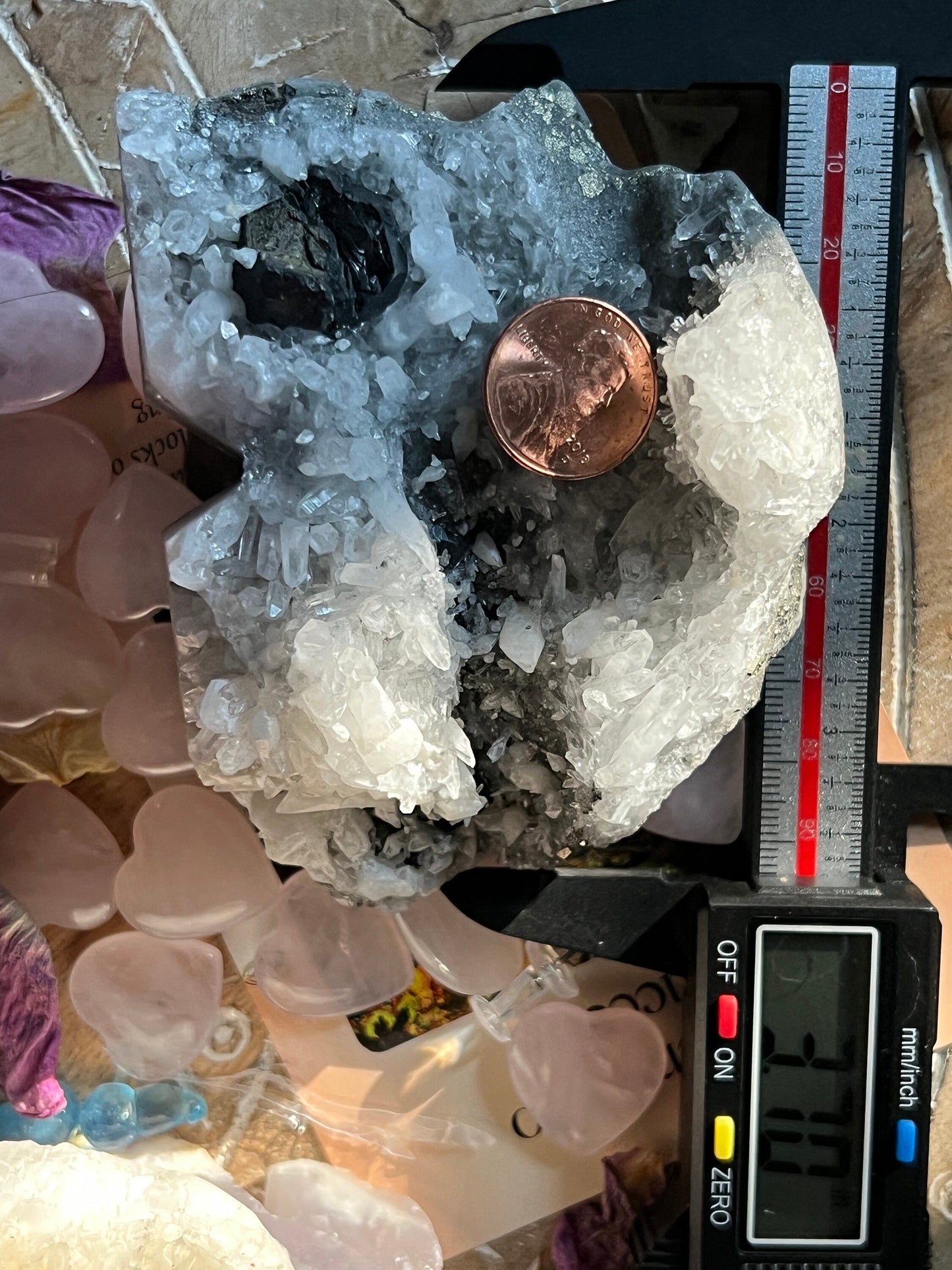 Black Tourmaline Crystal Skull with Pyrite, Crystal Skull