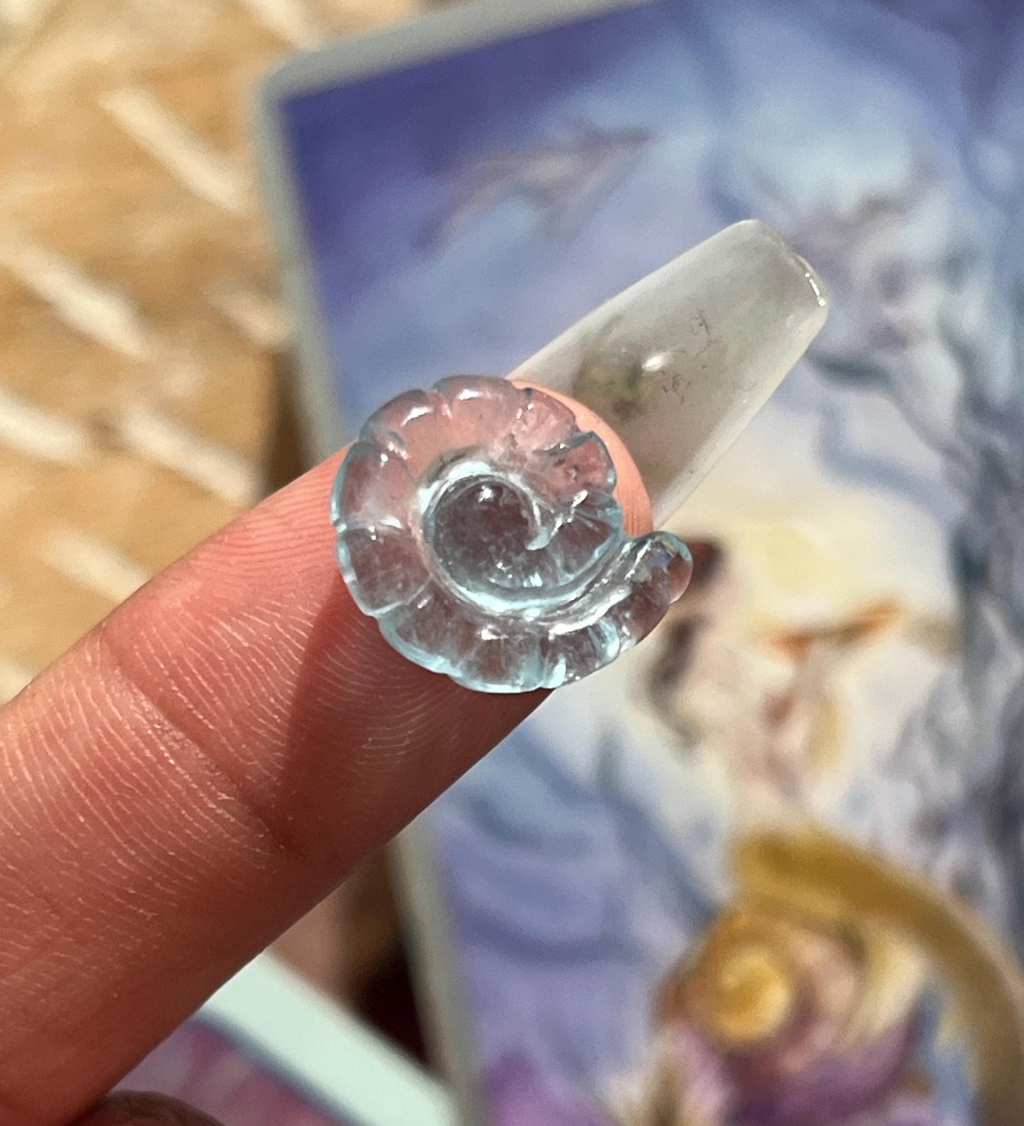 Aquamarine Gift Set, Aquamarine Starfish, Aquamarine Seashell, Morganite Shell, Aquamarine, Morganite, Crystal Gifts, Ocean Sea Gifts