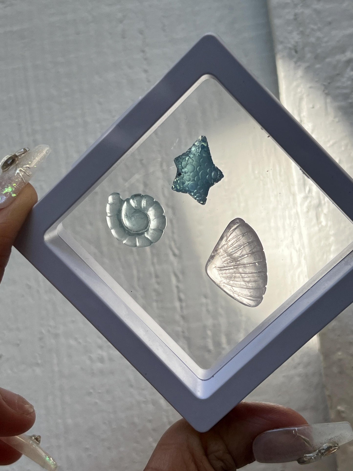 Aquamarine Gift Set, Aquamarine Starfish, Aquamarine Seashell, Morganite Shell, Aquamarine, Morganite, Crystal Gifts, Ocean Sea Gifts