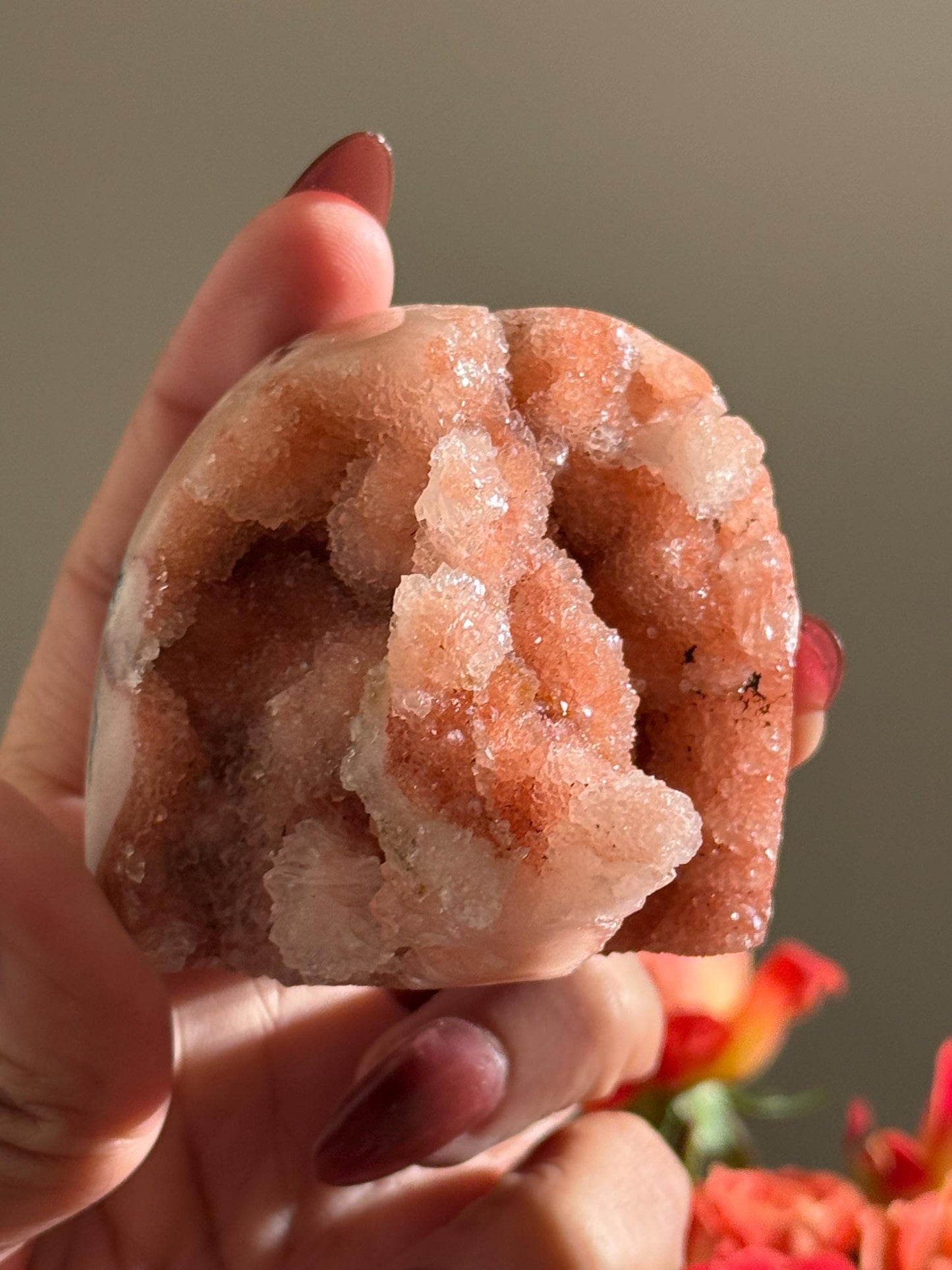 Druzy Pink Amethyst Cluster: Small Crystal Gift From Brazil