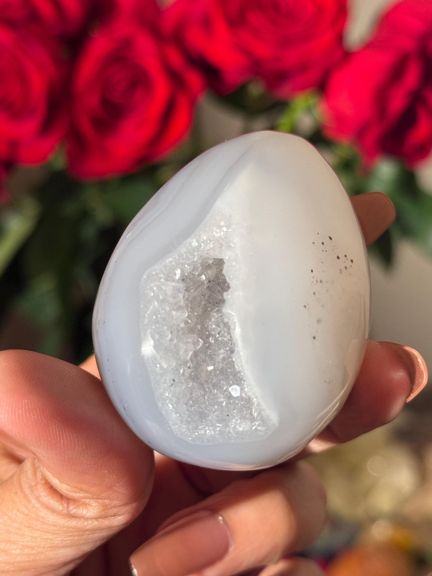 Druzy Agate Egg, Moss Agate Egg, Crystal Egg, Druzy Quartz Egg, Crystals Gifts, Moss Agate, Metaphysical Gifts,