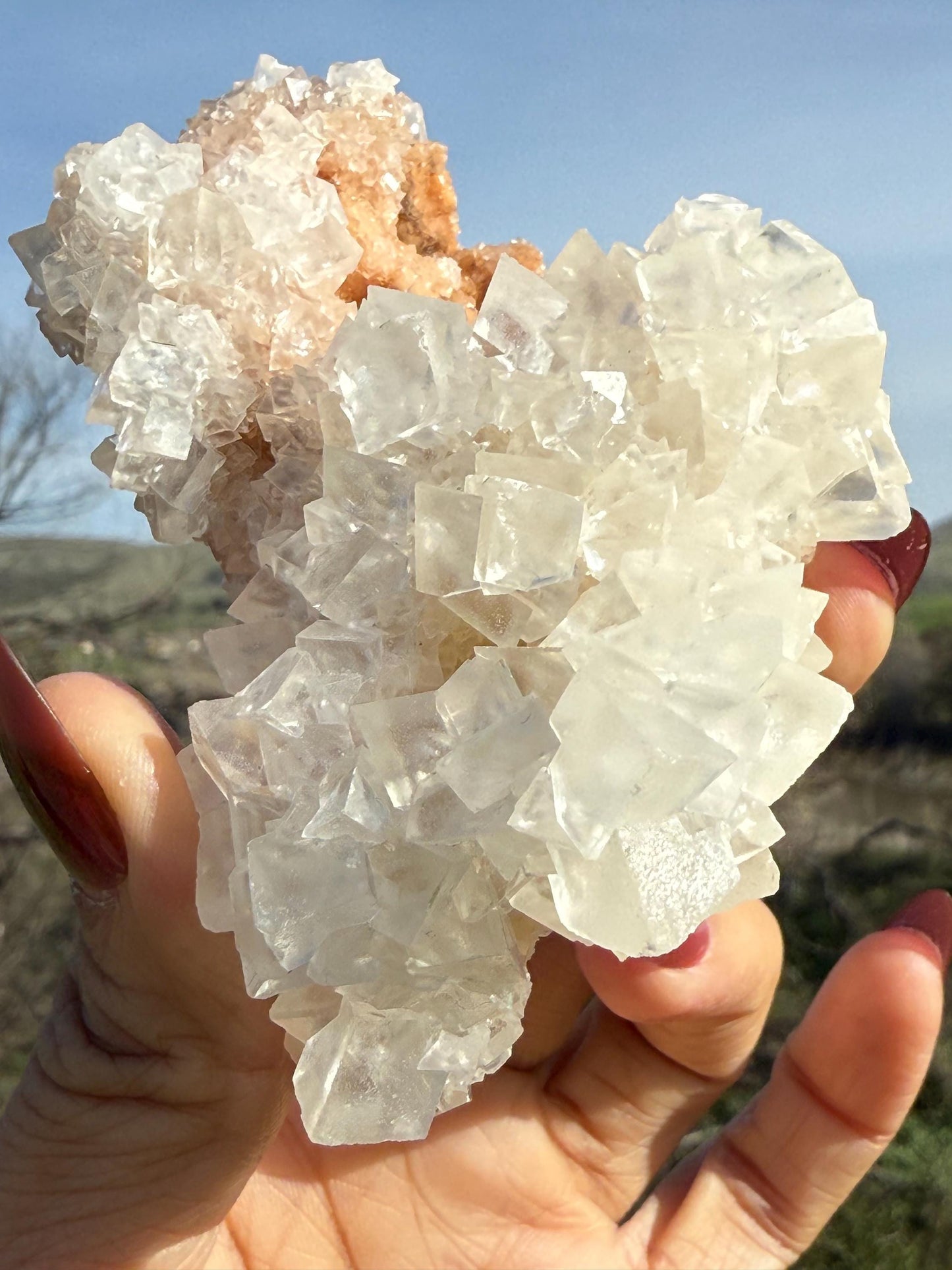 Cubic Calcite Specimen-Calcite From India