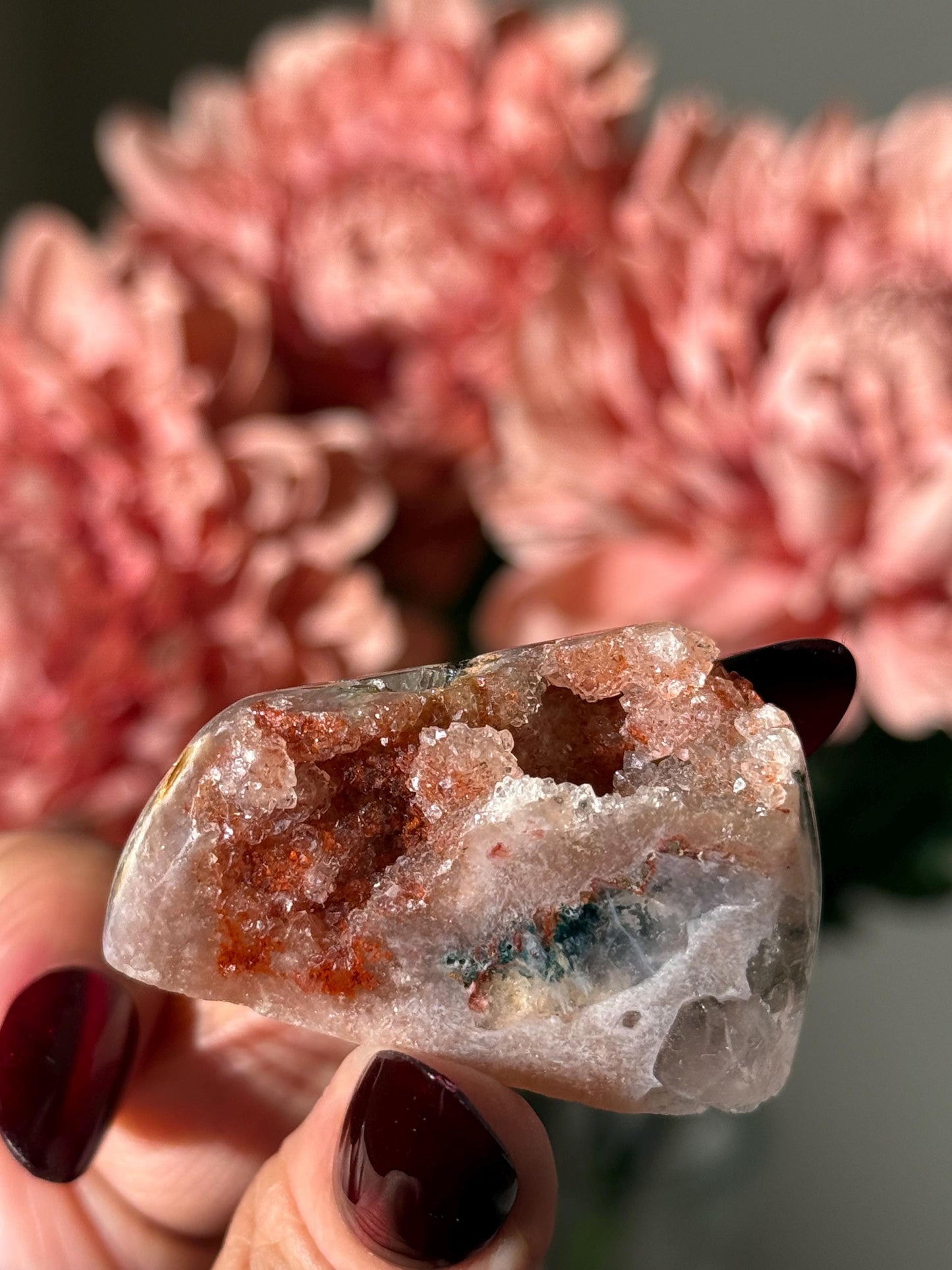 2 Pink Amethyst free forms, Red Amethyst, Pink Amethyst, Amethyst Geode Cut base, Crystals, Crystal Gift, Crystal MINIS, Crystal Wholesale,