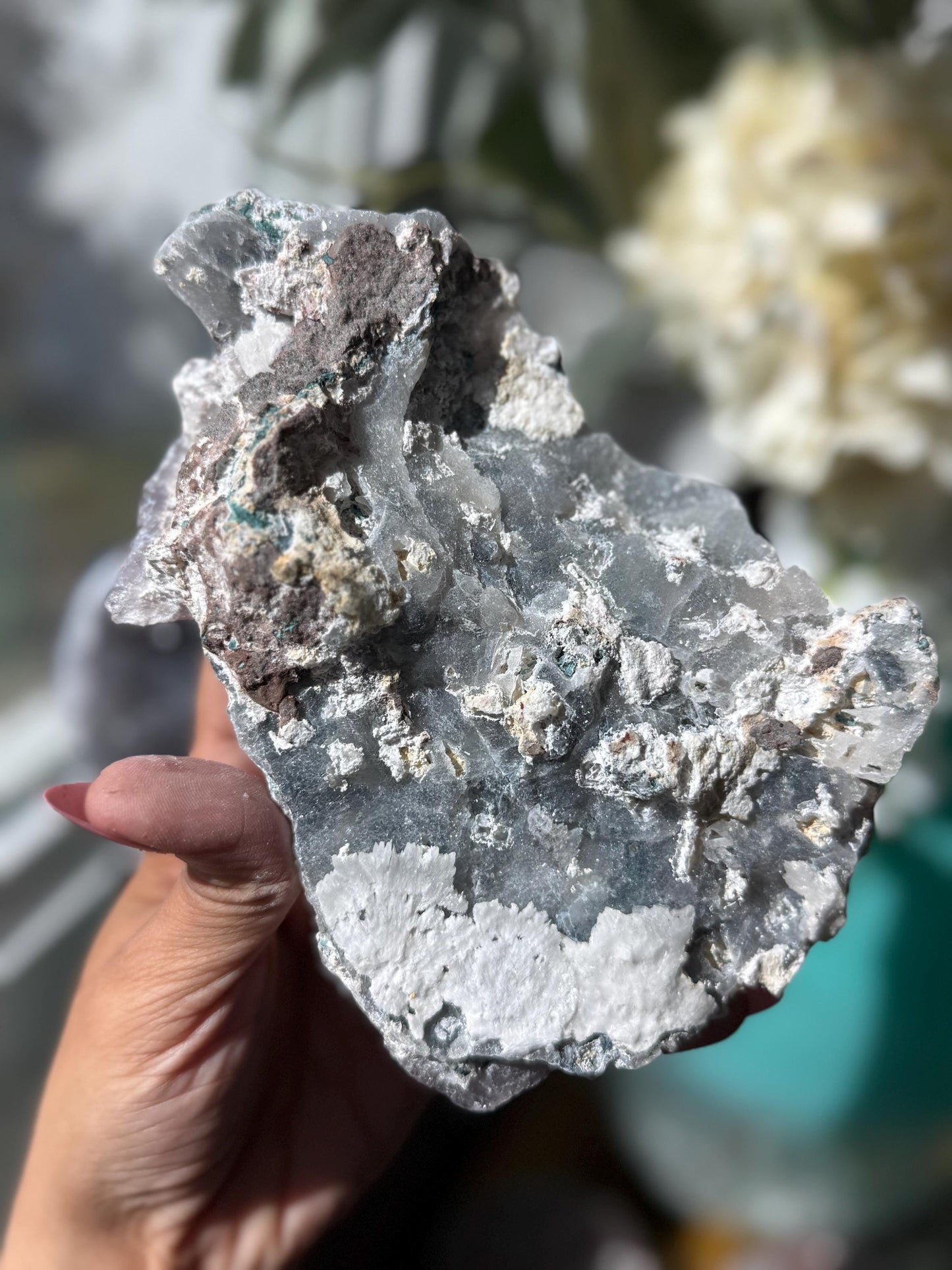 Flower Amethyst Zeolite, Amethyst Geode Cluster, Natural Raw Amethyst, Amethyst Flower, Zeolite Raw Crystal Mineral, Crystal Gifts