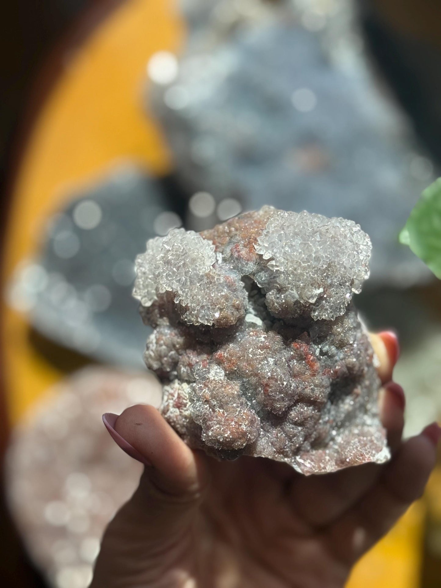 Druzy Amethyst Zeolite, Zeolite, Red Amethyst Geode, Natural Raw Amethyst, Zeolite, , Raw Crystal Mineral, Minerals and Fossils,