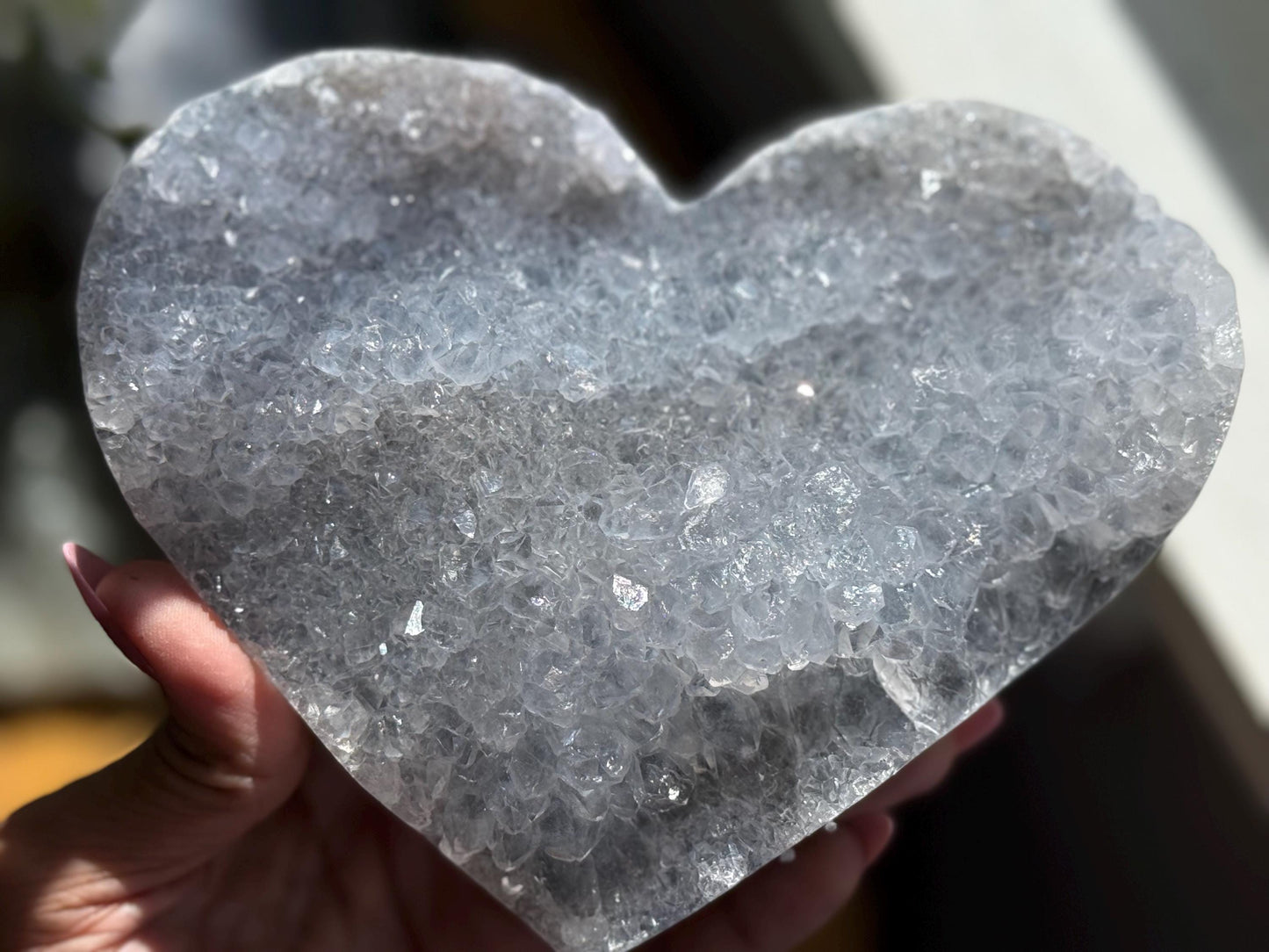 Blue Zeolite Heart, Druzy Blue Amethyst, Amethyst Zeolite, Crystals Gift, Druzy Amethyst, Crystal Hearts, Crystal Gifts, Home Decoration