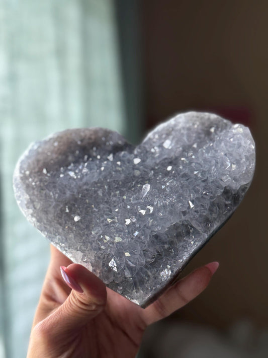 Blue Zeolite Heart, Druzy Blue Amethyst, Amethyst Zeolite, Crystals Gift, Druzy Amethyst, Crystal Hearts, Crystal Gifts
