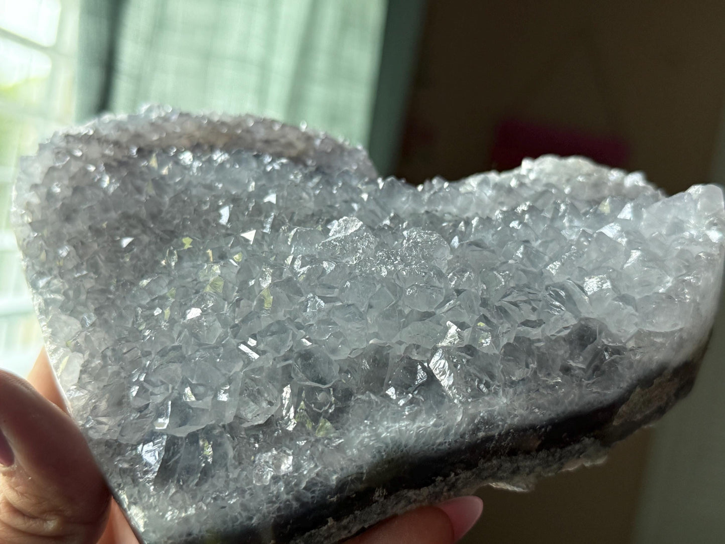 Blue Zeolite Heart, Druzy Blue Amethyst, Amethyst Zeolite, Crystals Gift, Druzy Amethyst, Crystal Hearts, Crystal Gifts, Home Decoration