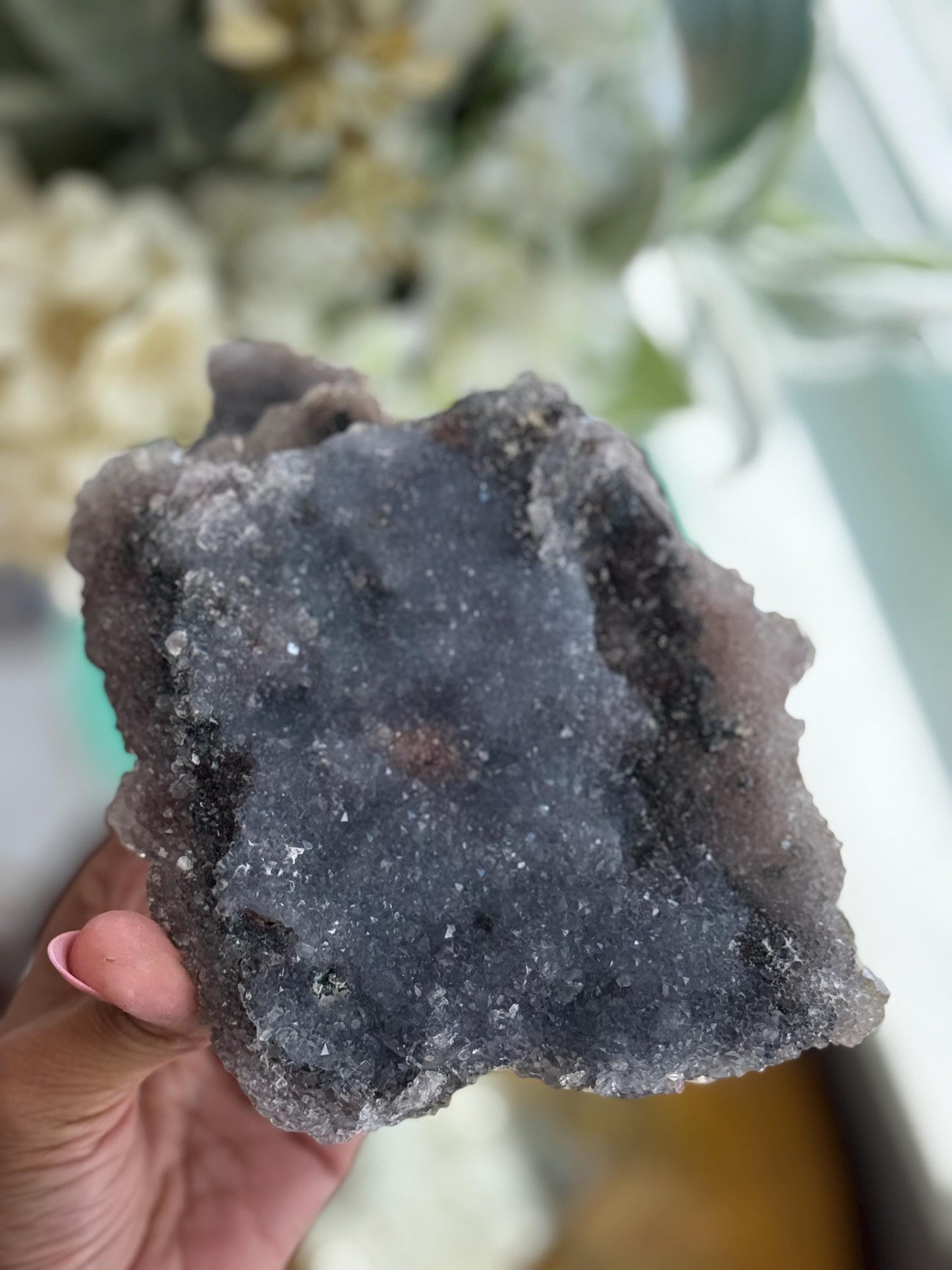 Sparkly Blue Zeolight, Druzy Blue Amethyst, Blue Amethyst Zeolight, Crystals Gift, Blue Amethyst, Crystal Gifts