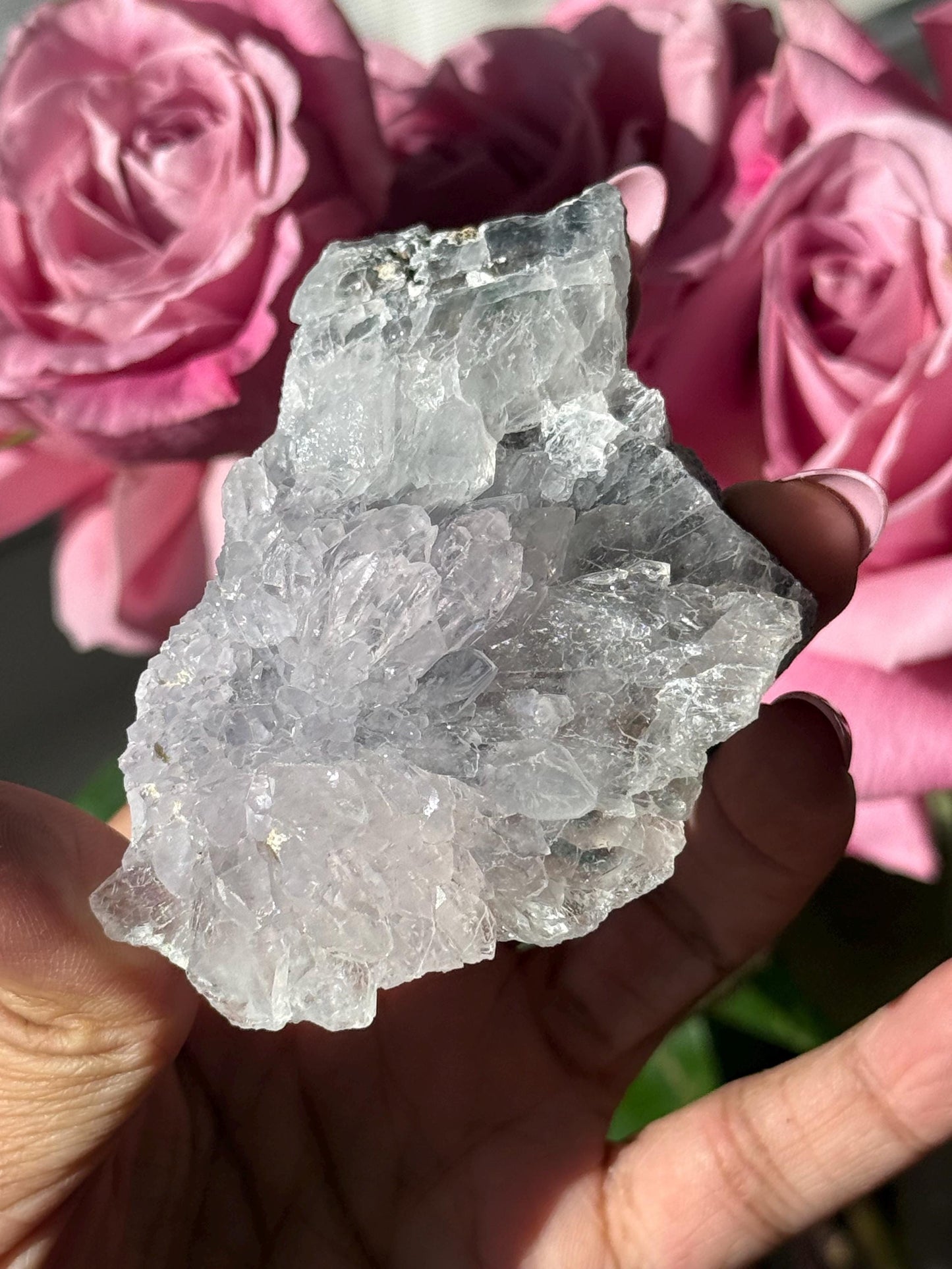 Flower Amethyst Zeolight, Amethyst Geode Cluster, Natural Raw Ameythst, Amethyst Flower, Zeolight Raw Crystal Mineral, Crystal Gifts, Fossil