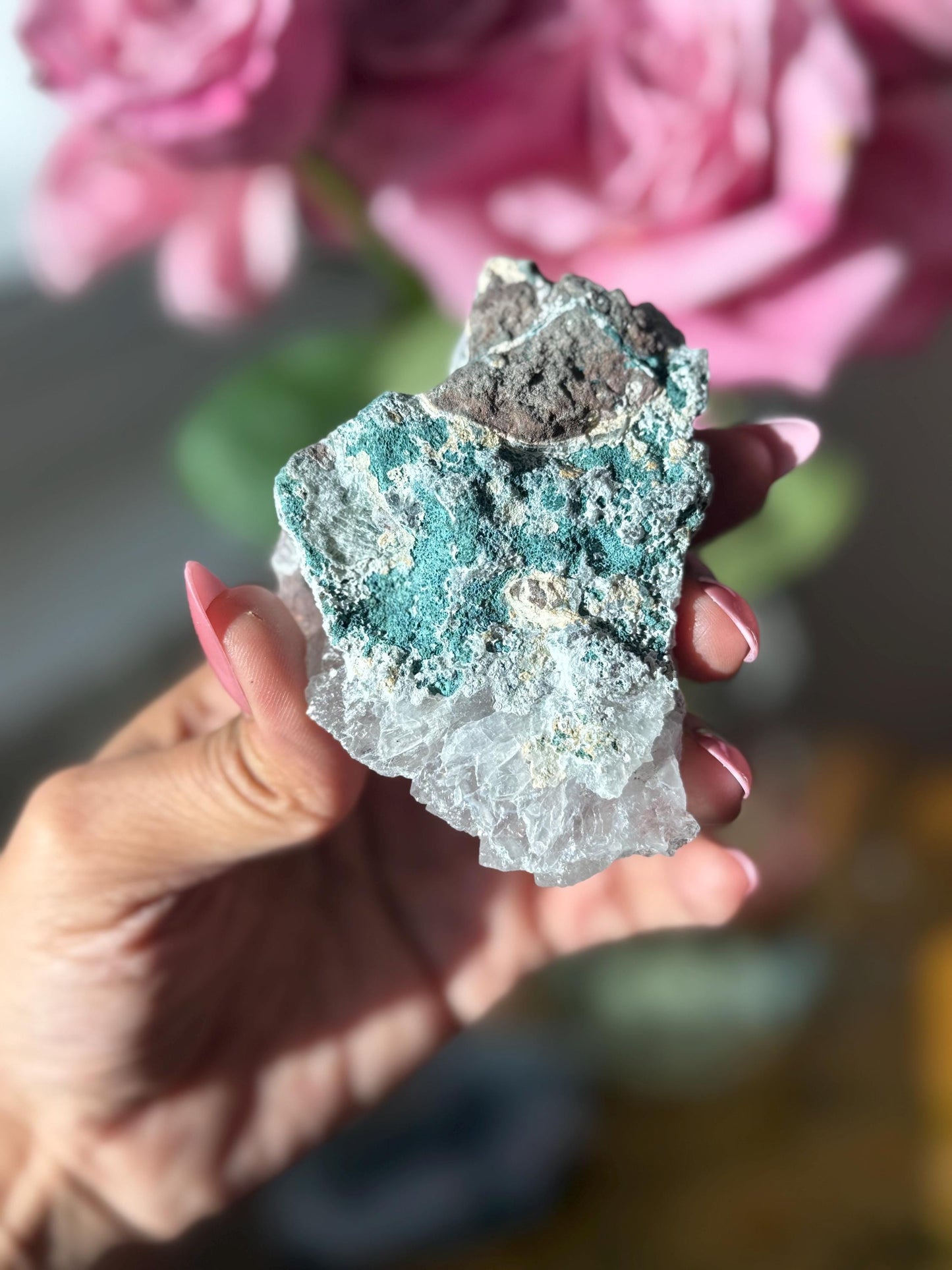 Flower Amethyst Zeolight, Amethyst Geode Cluster, Natural Raw Ameythst, Amethyst Flower, Zeolight Raw Crystal Mineral, Crystal Gifts, Fossil