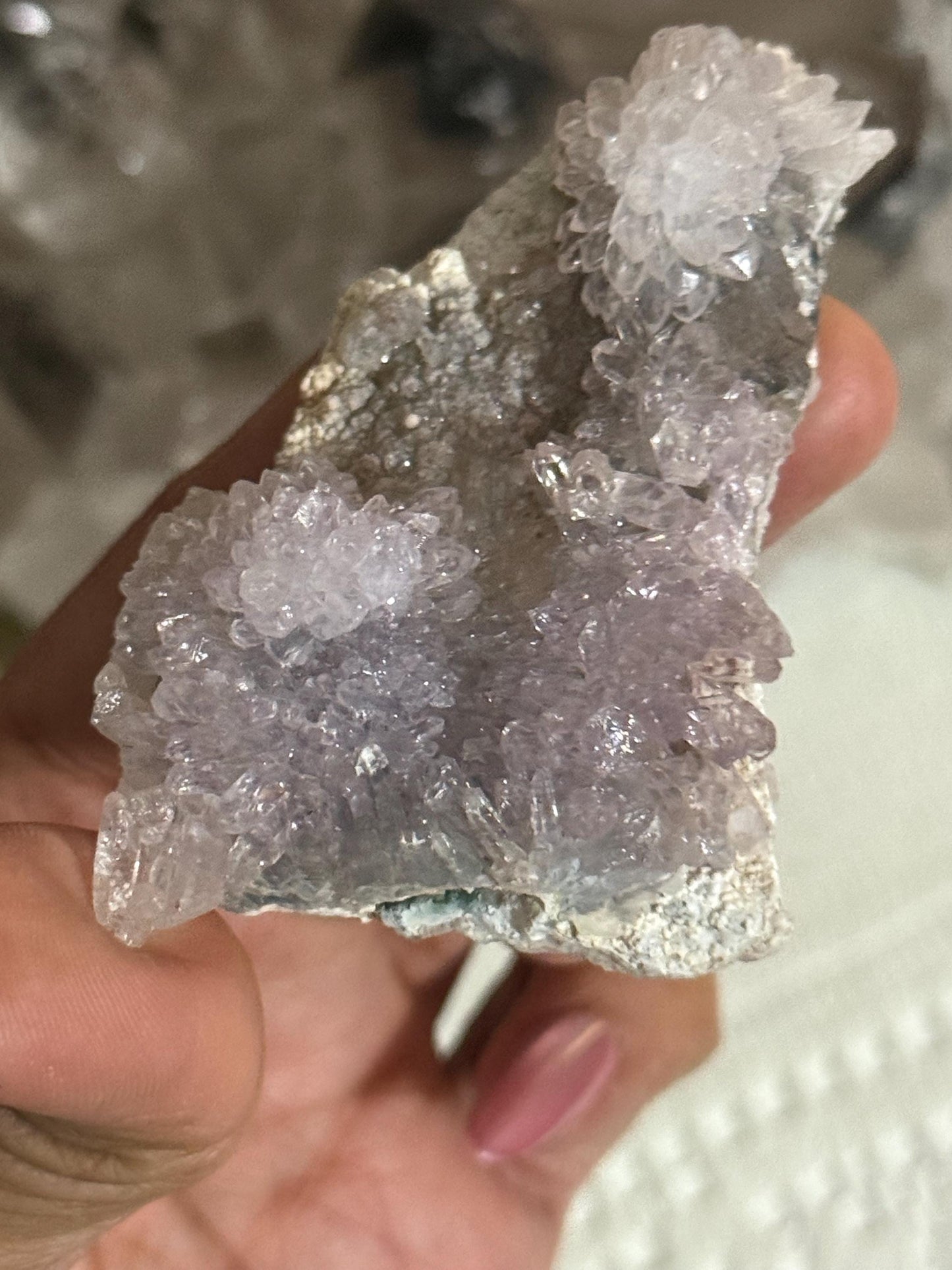 Flower Amethyst Zeolight, Amethyst Geode Cluster, Natural Raw Ameythst, Amethyst Flower, Zeolight Raw Crystal Mineral, Crystal Gifts, Fossil