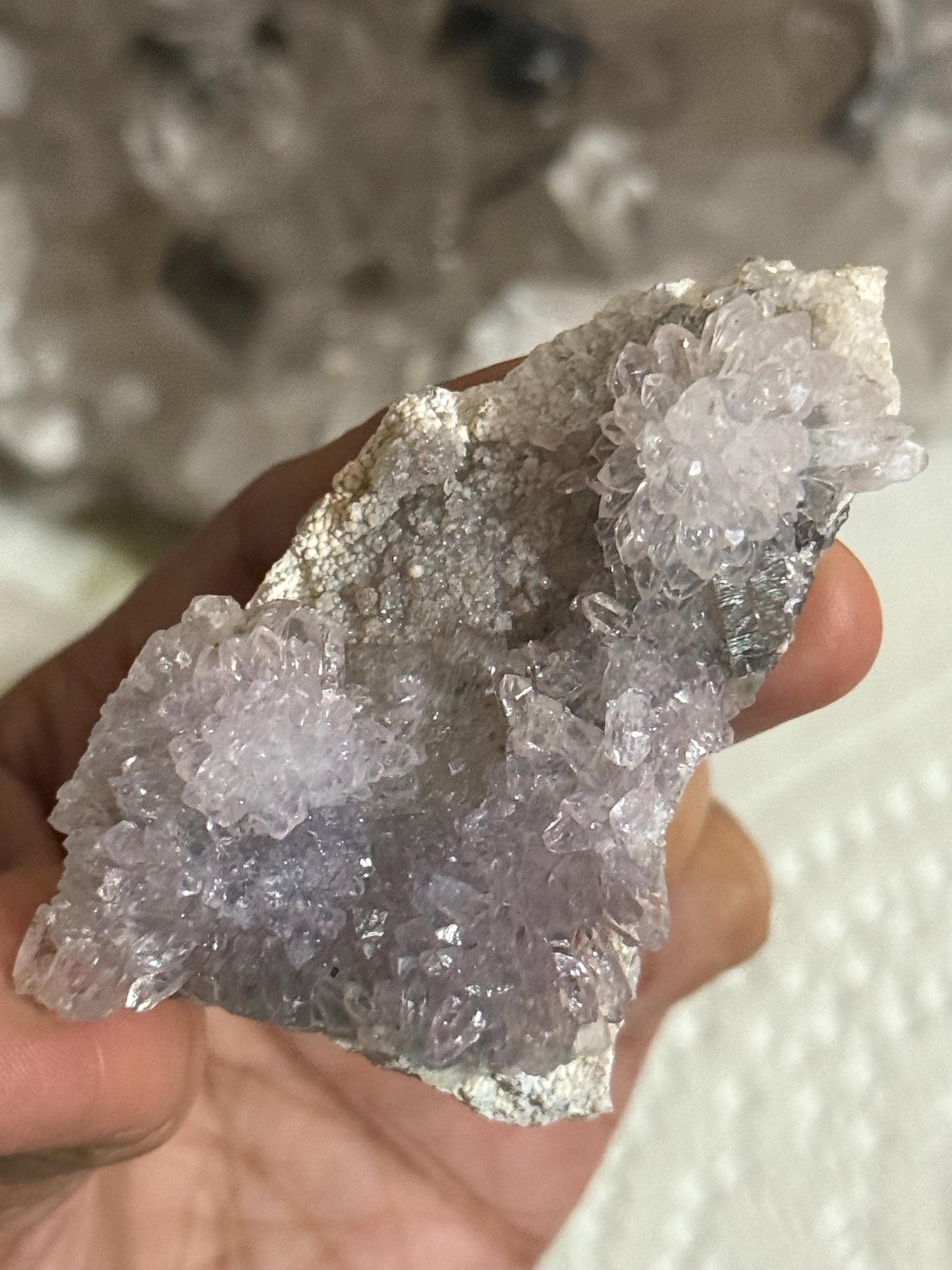 Flower Amethyst Zeolight, Amethyst Geode Cluster, Natural Raw Ameythst, Amethyst Flower, Zeolight Raw Crystal Mineral, Crystal Gifts, Fossil