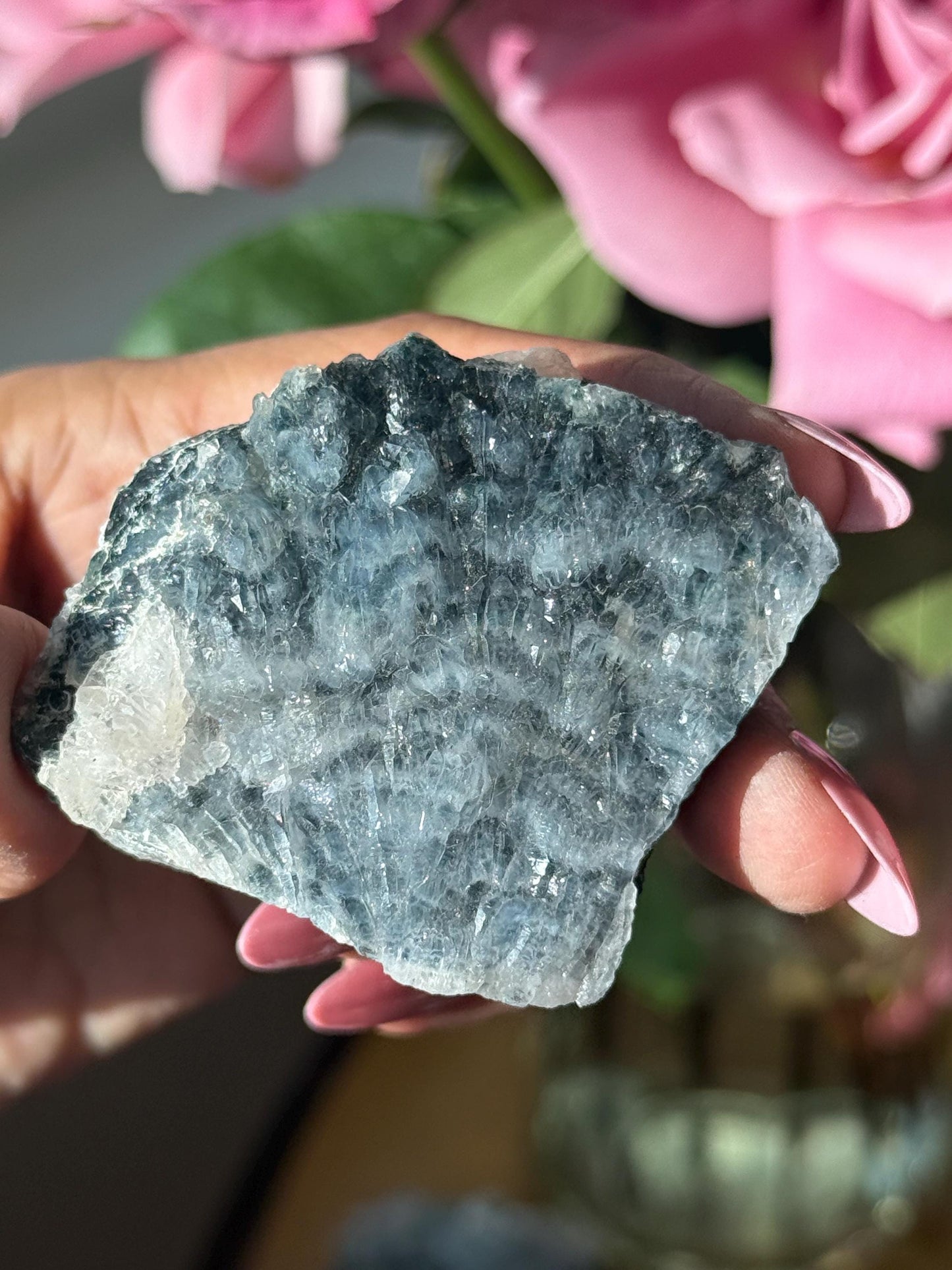 Blue Amethyst Zeolite, Amethyst Geode Cluster, Natural Raw Amethyst, Zeolite Raw Crystal Mineral, Crystal Gifts, Fossils, SMALL