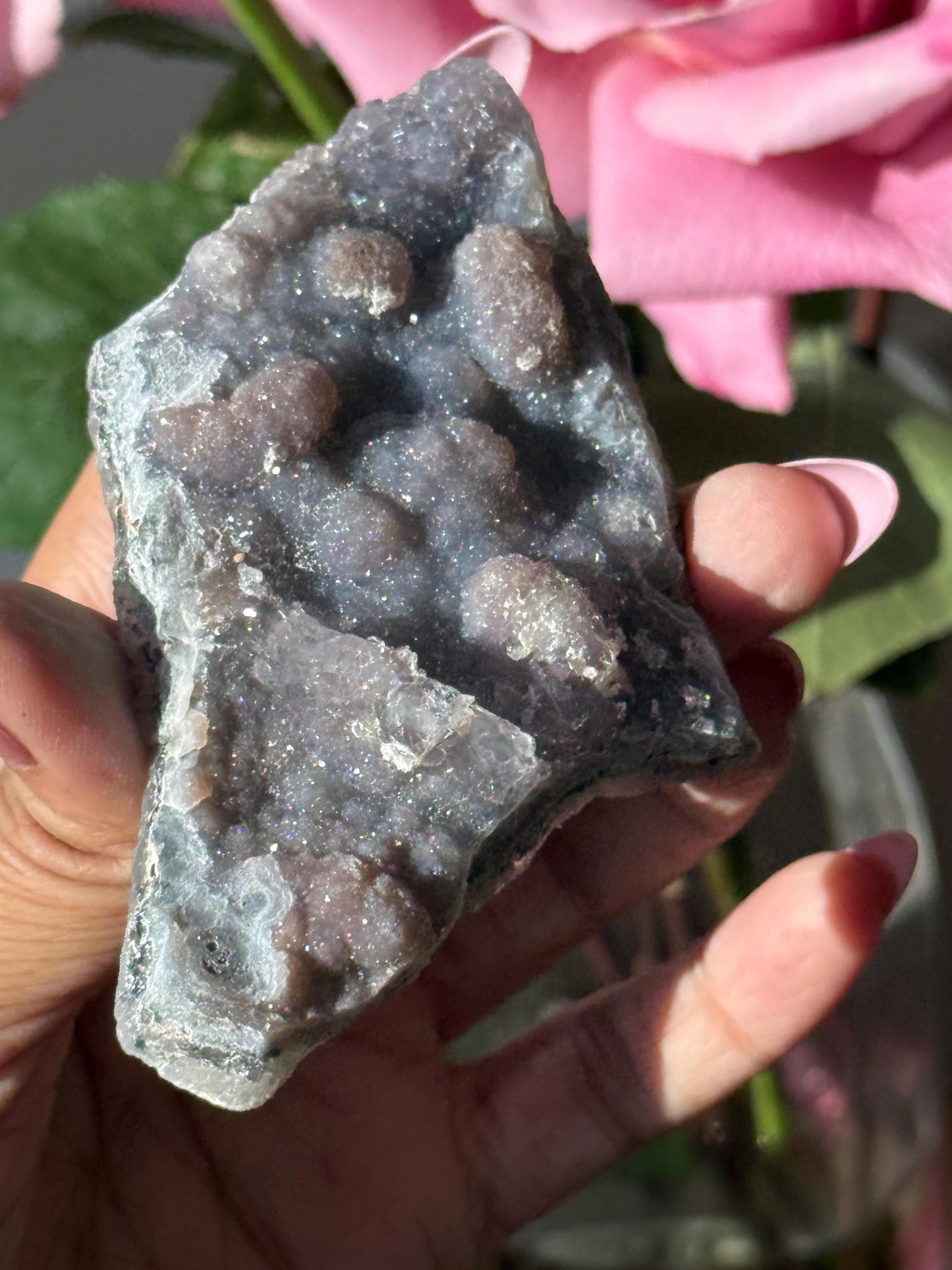 Flower Amethyst Zeolight, Amethyst Geode Cluster, Natural Raw Ameythst, Amethyst Flower, Zeolight Raw Crystal Mineral, Crystal Gifts, Fossil