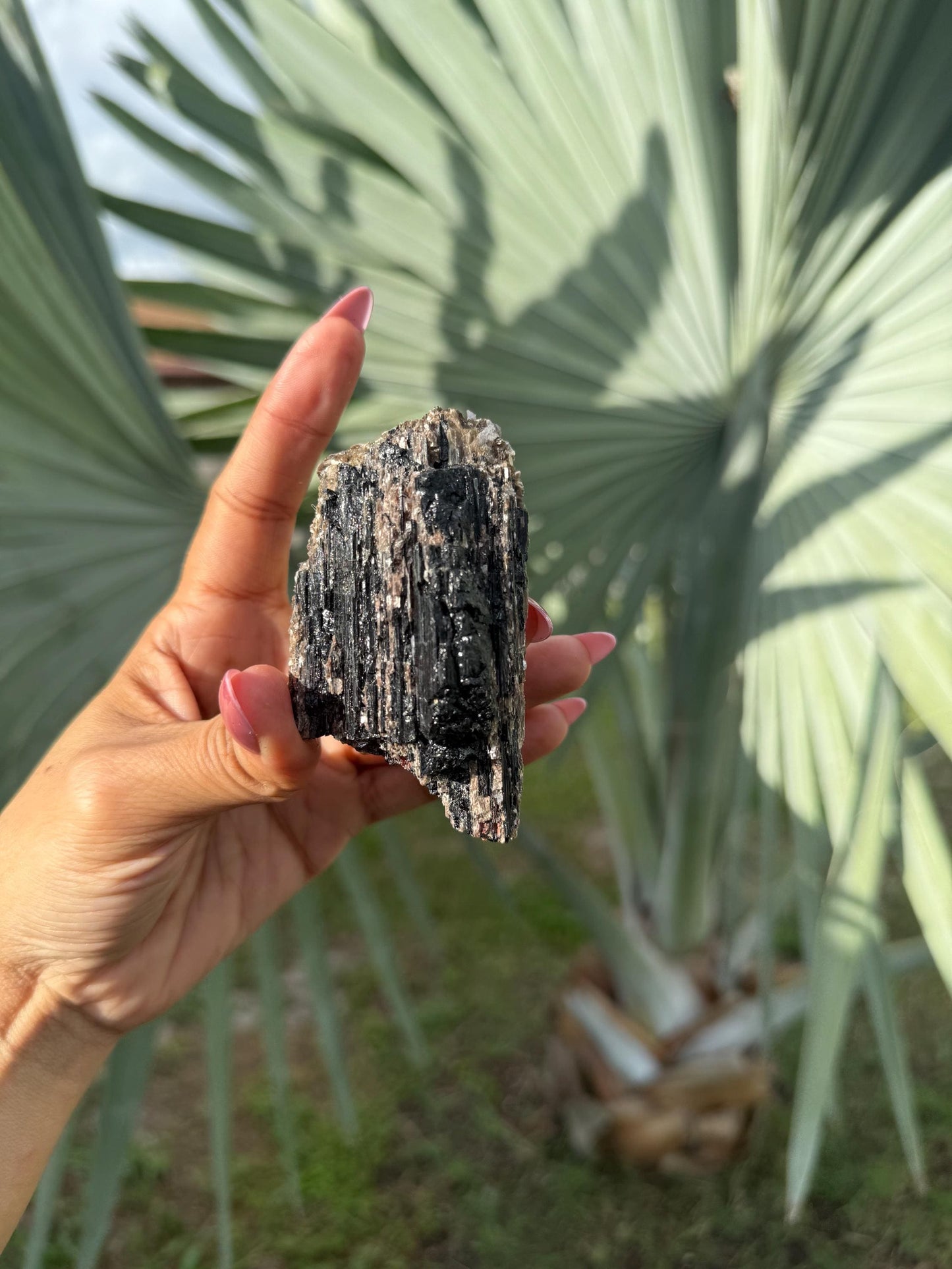 Black Tourmaline with Mica, Raw Black Tourmaline, Tourmaline mineral, Raw Crystal Specimen, Crystal Gifts, Home Decor