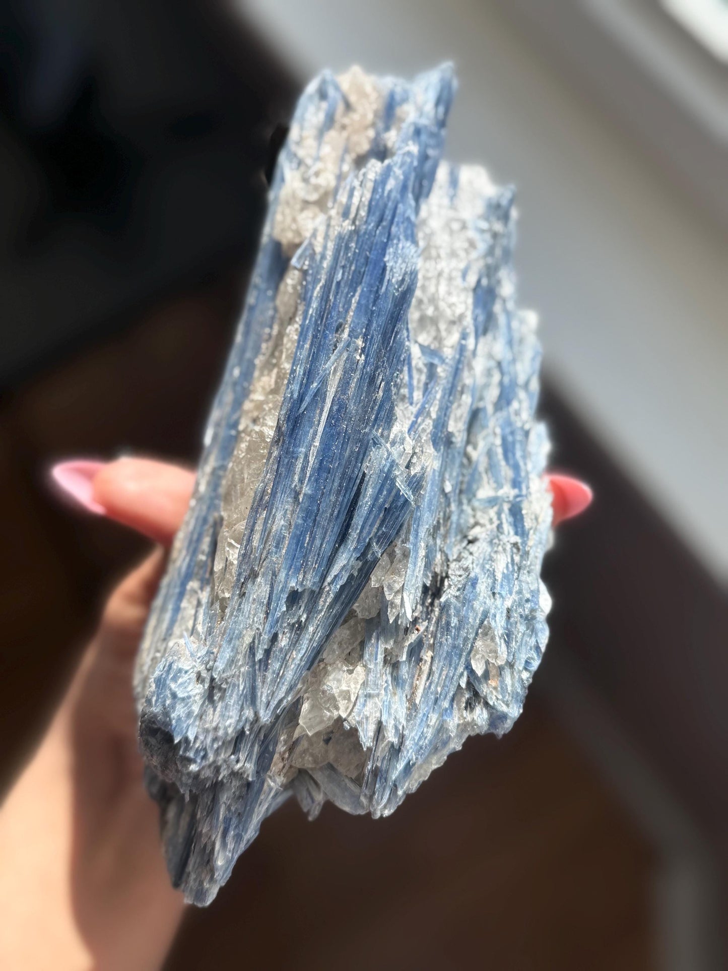 Brazilian Kyanite and Quartz Combo, Kyanite With Quartz, Kyanite, Raw Crystals, Raw Minerals, Fossils, Crystal Gifts,